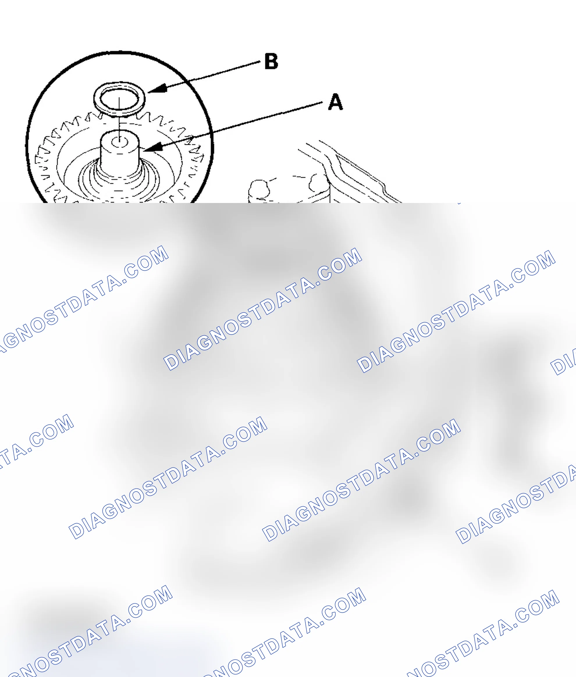 Scheme 528: Intermediary Shaft Installation Height Inspection/Adjustment