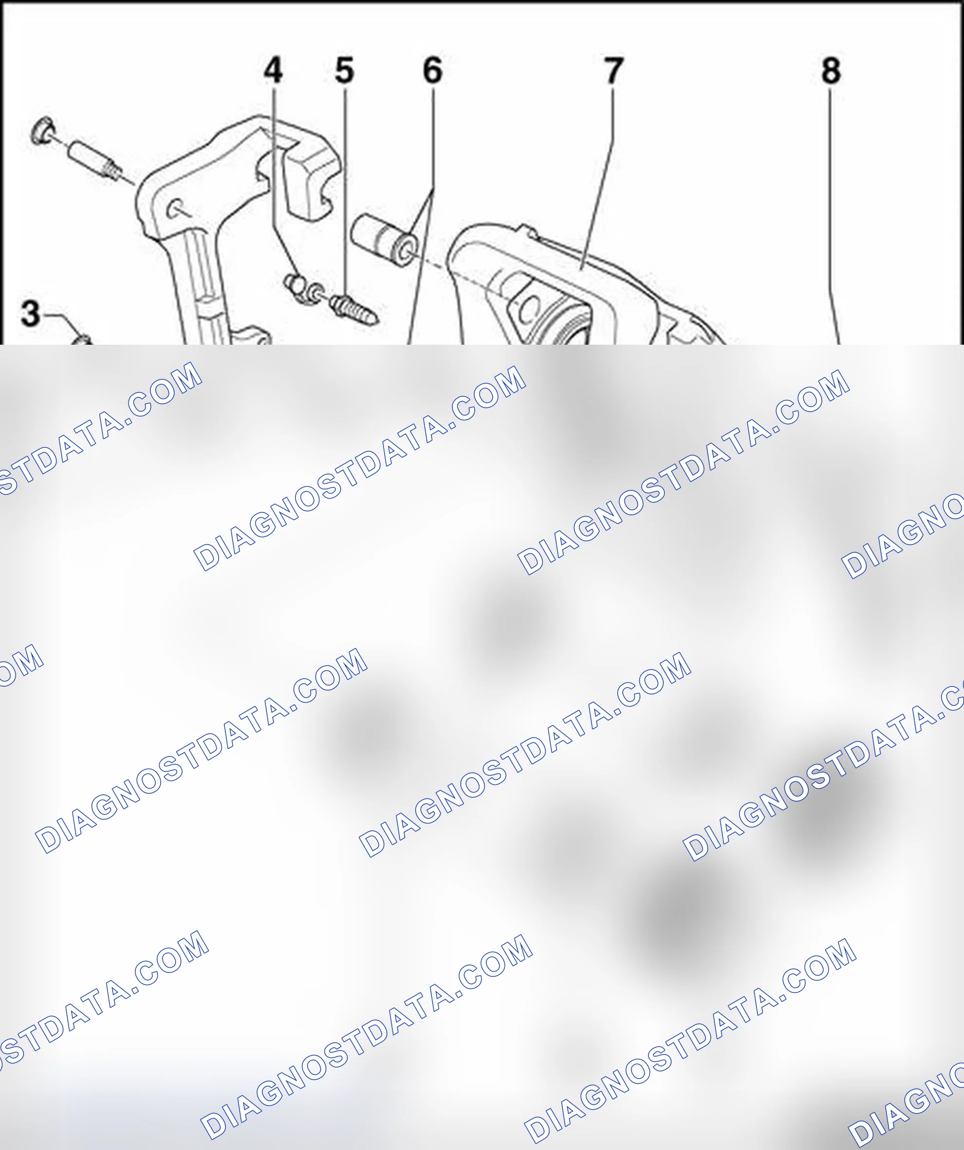 Scheme 116: Brake caliper, servicing