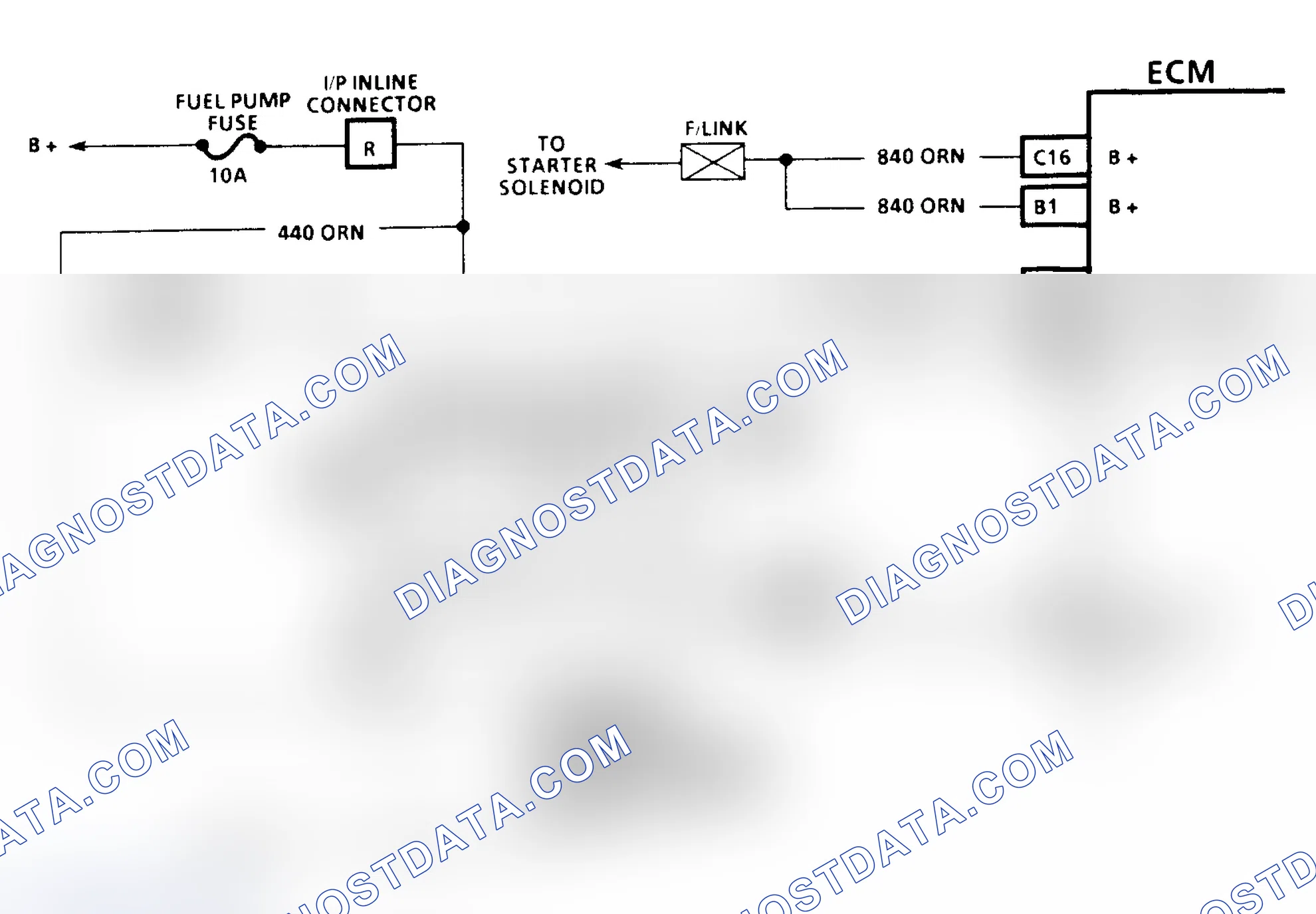 Scheme 142: Code 54 Schematic (3.1L) Fuel Pump Circuit