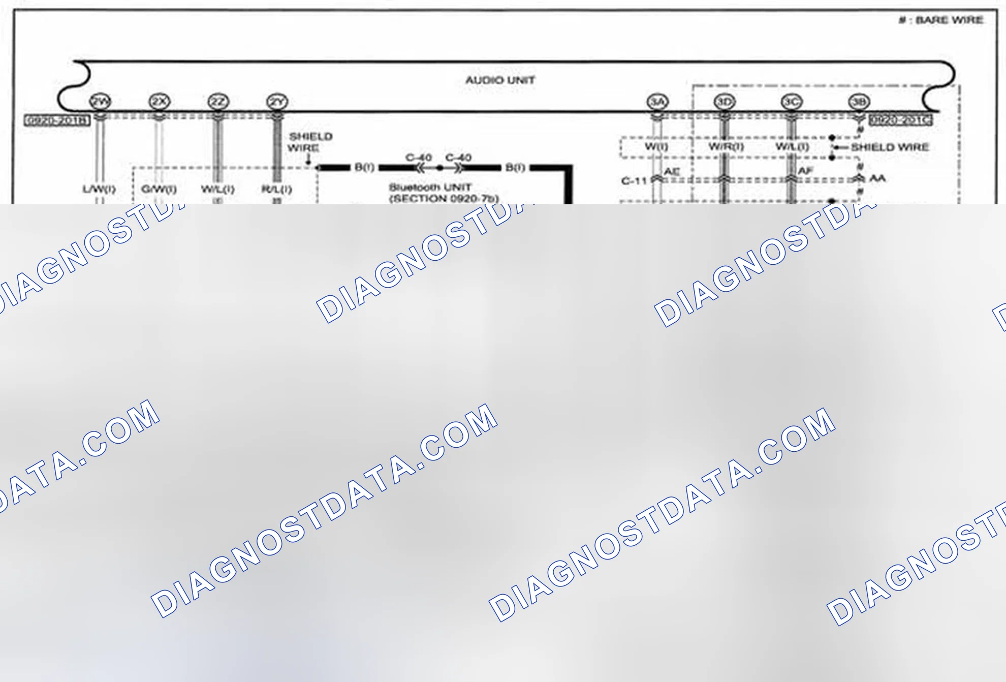 Scheme 290: Audio System (Except Bose® Type Audio) Wiring Diagram - 0920-2d (1 Of 2)