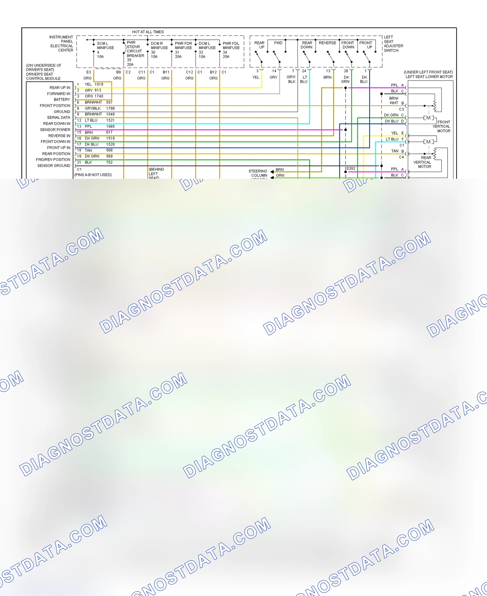 Scheme 6: Memory System Wiring Diagram (Corvette)