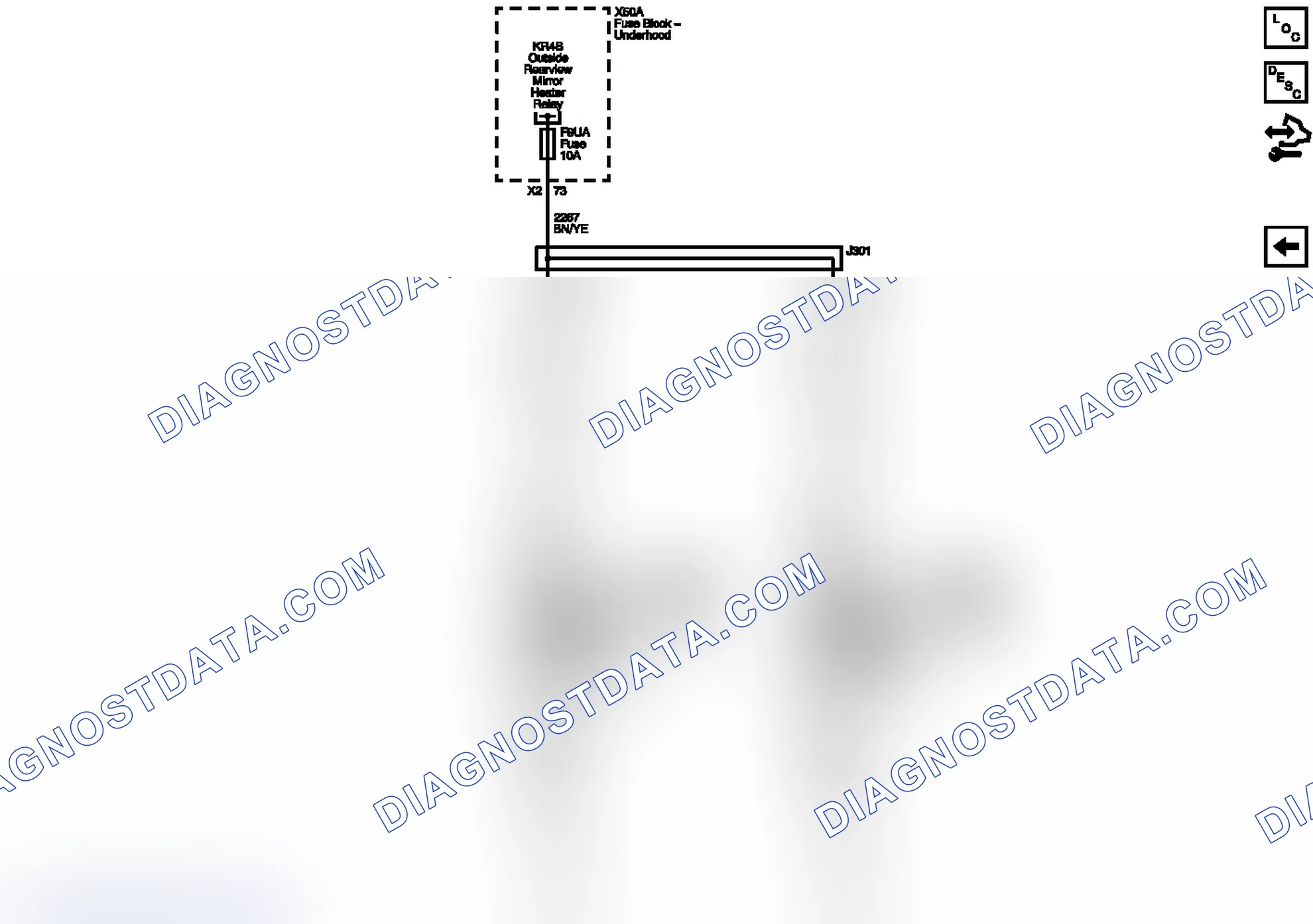 Scheme 3: Mirror Heaters Wiring Schematics