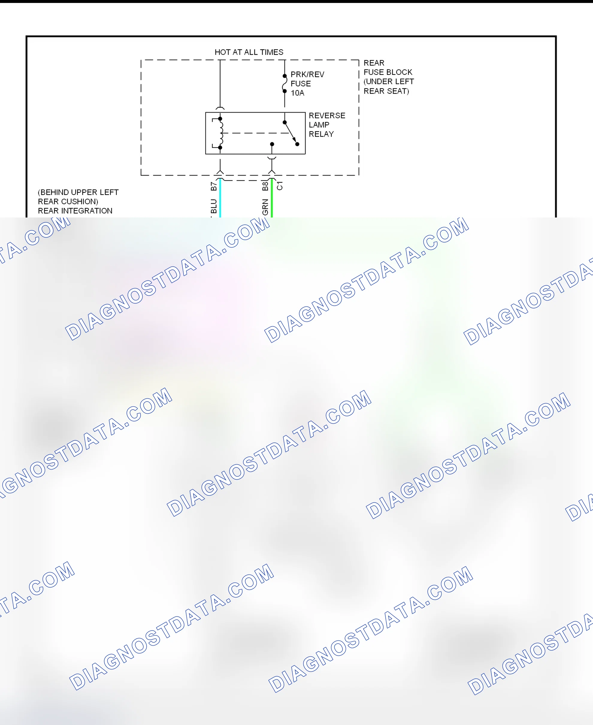 Scheme 59: Back-Up Lights Wiring Diagram (LeSabre)