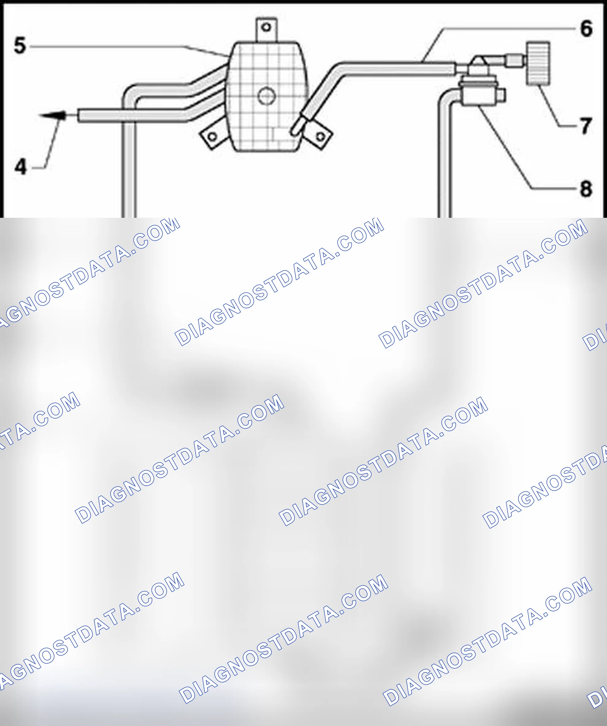 Scheme 1227: Hose plan, EVAP canister system/leak detection system