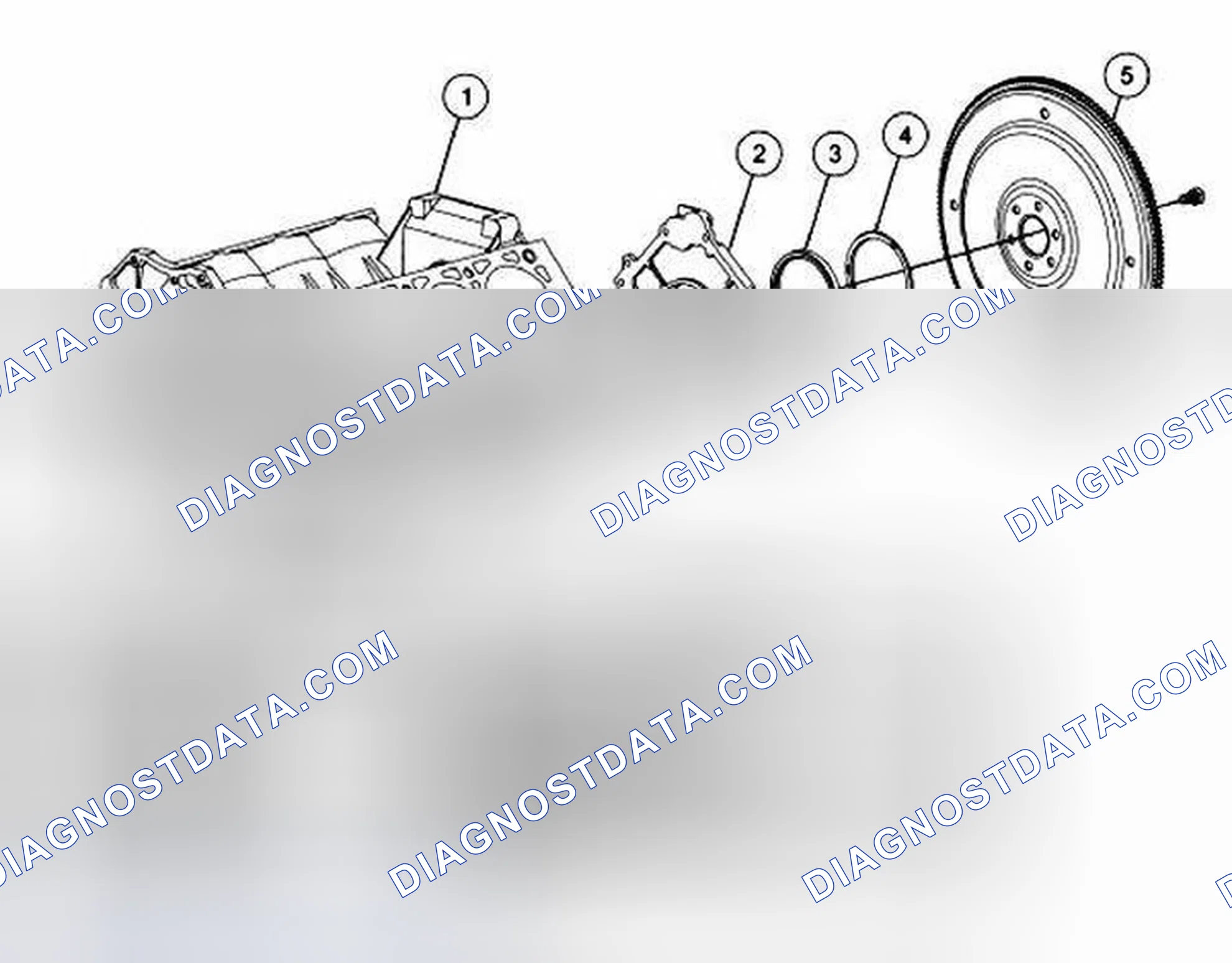 Scheme 231: 4.6L Engine Rear End Components