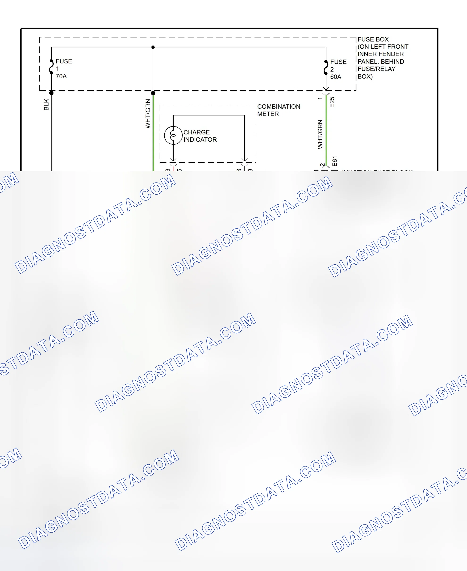 Scheme 3: Charging System Wiring Diagram (Swift)