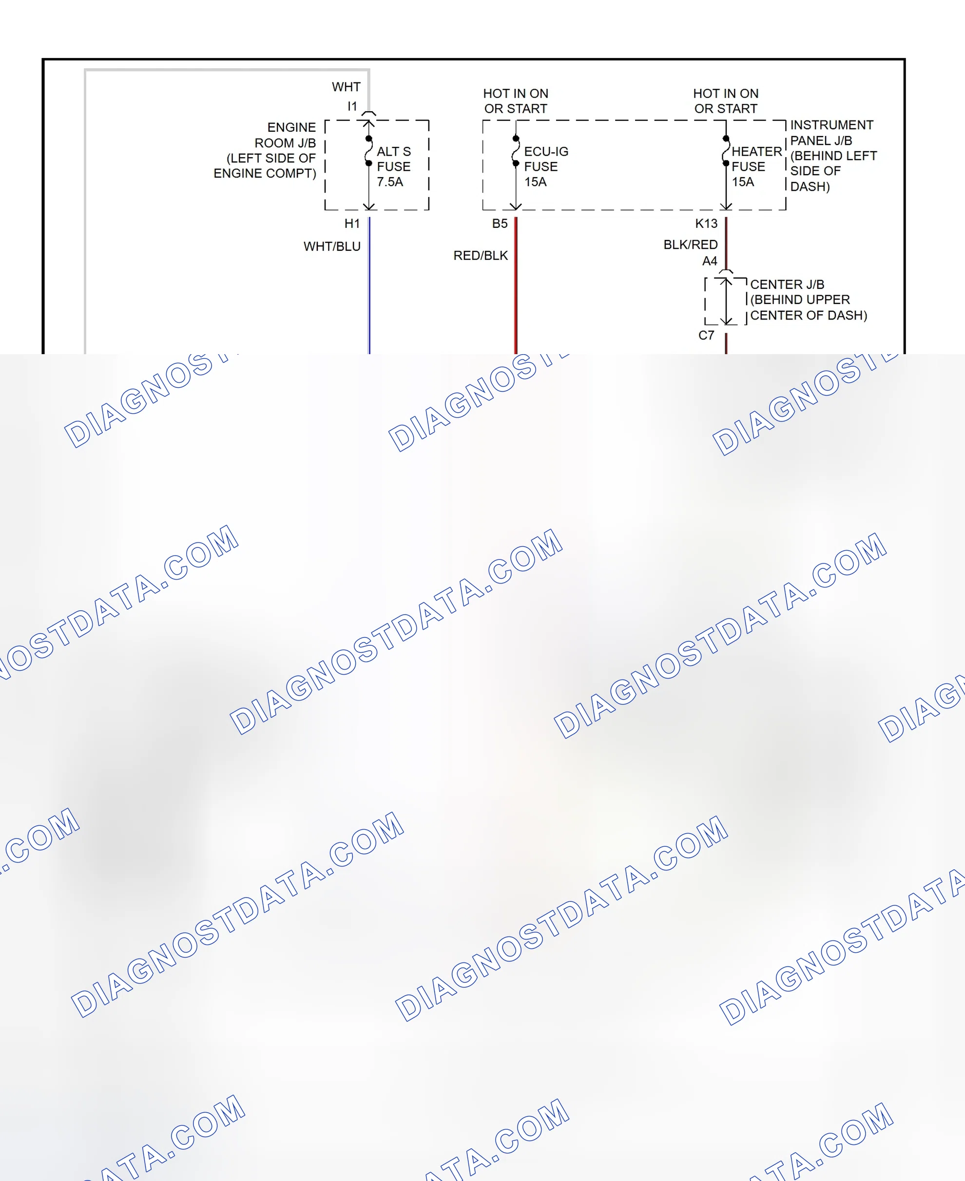 Scheme 8: Charging System Wiring Diagram (Highlander)