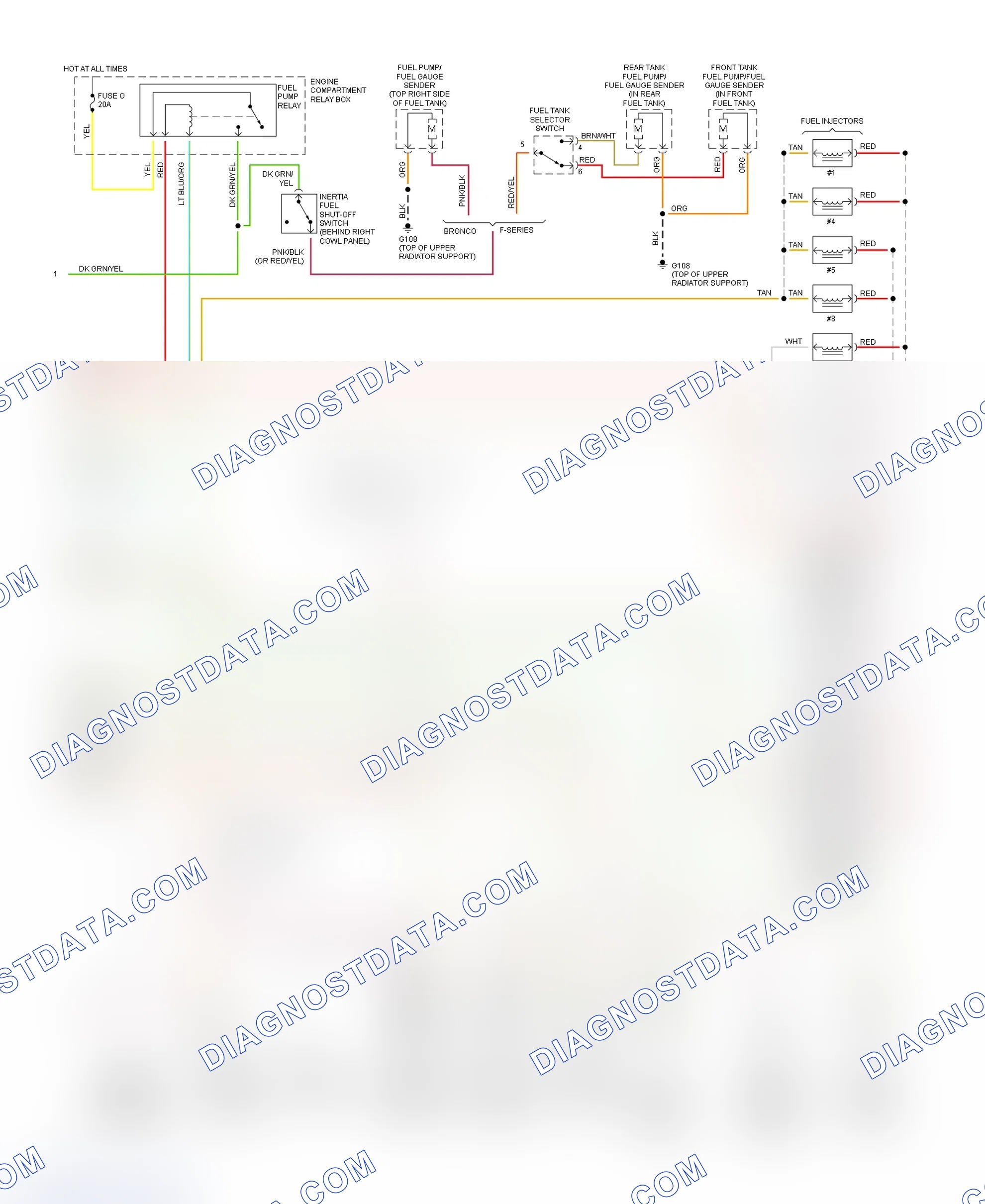 Scheme 70: Wiring Diagram (5.0L Without E40D Or 4R70W - 2 Of 2)
