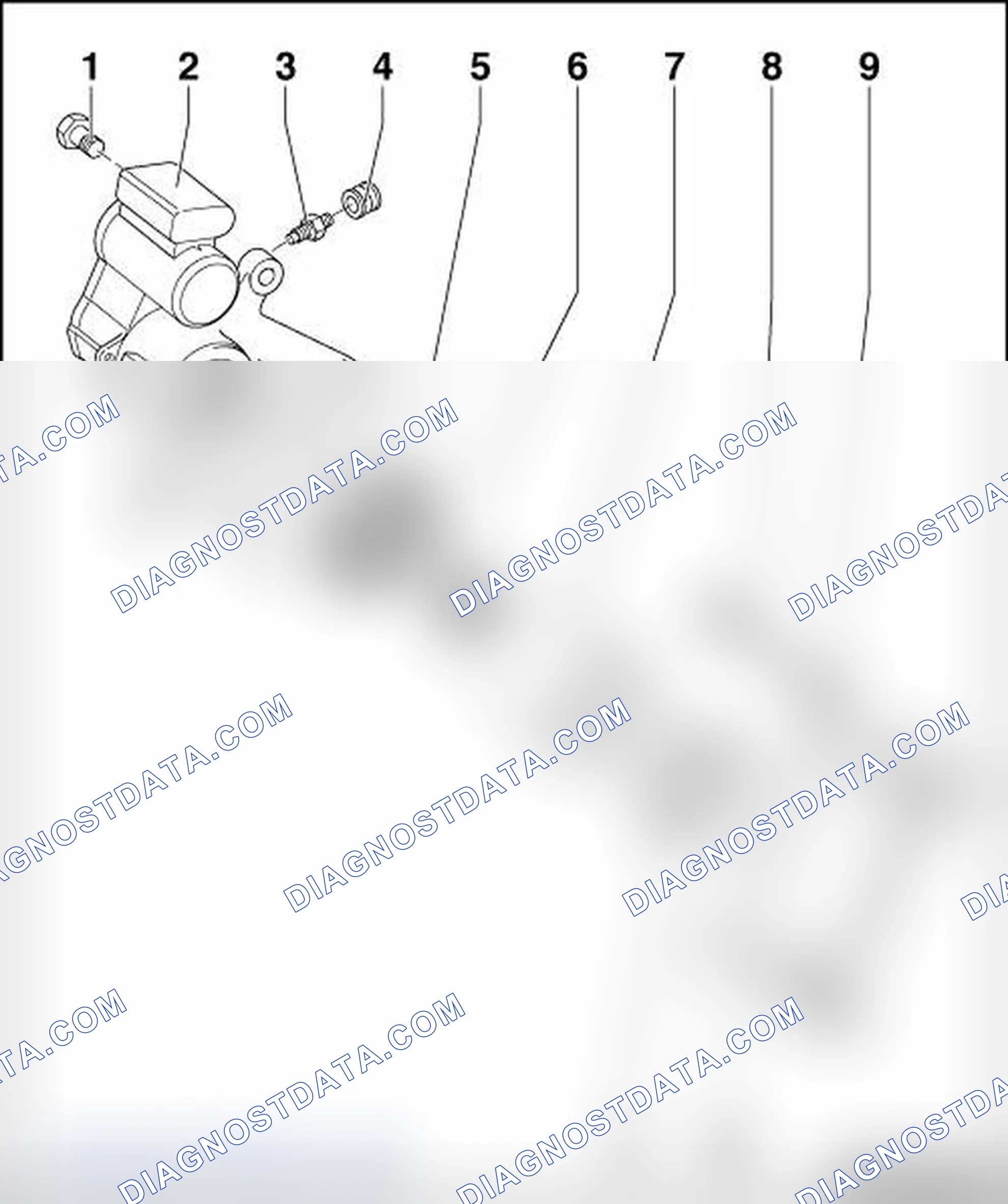 Scheme 7: ELECTRONIC PARKING BRAKE REAR CALIPER, OVERVIEW