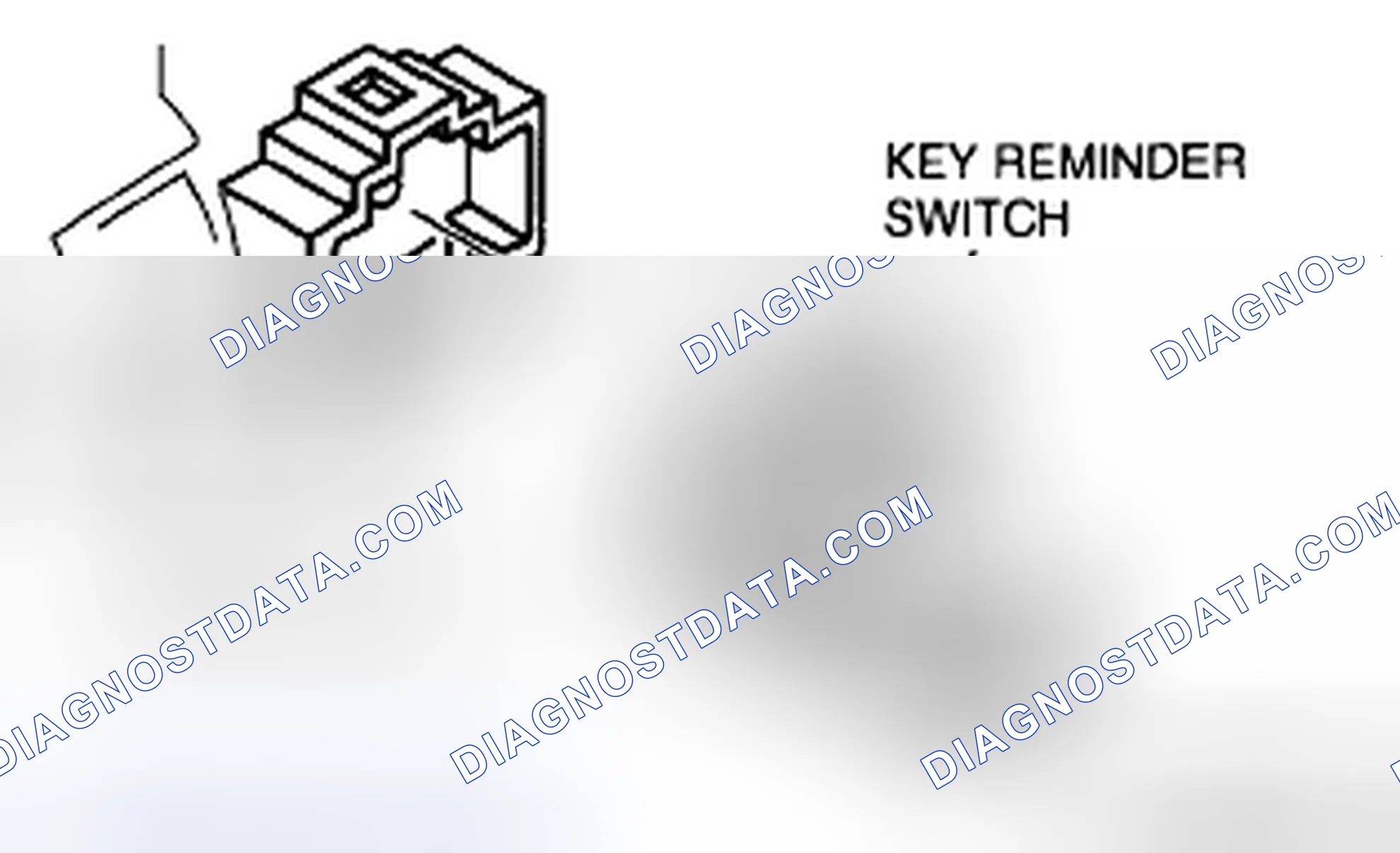 Scheme 7: KEY REMINDER SWITCH REMOVAL/INSTALLATION (WITHOUT ADVANCED KEYLESS ENTRY & START)