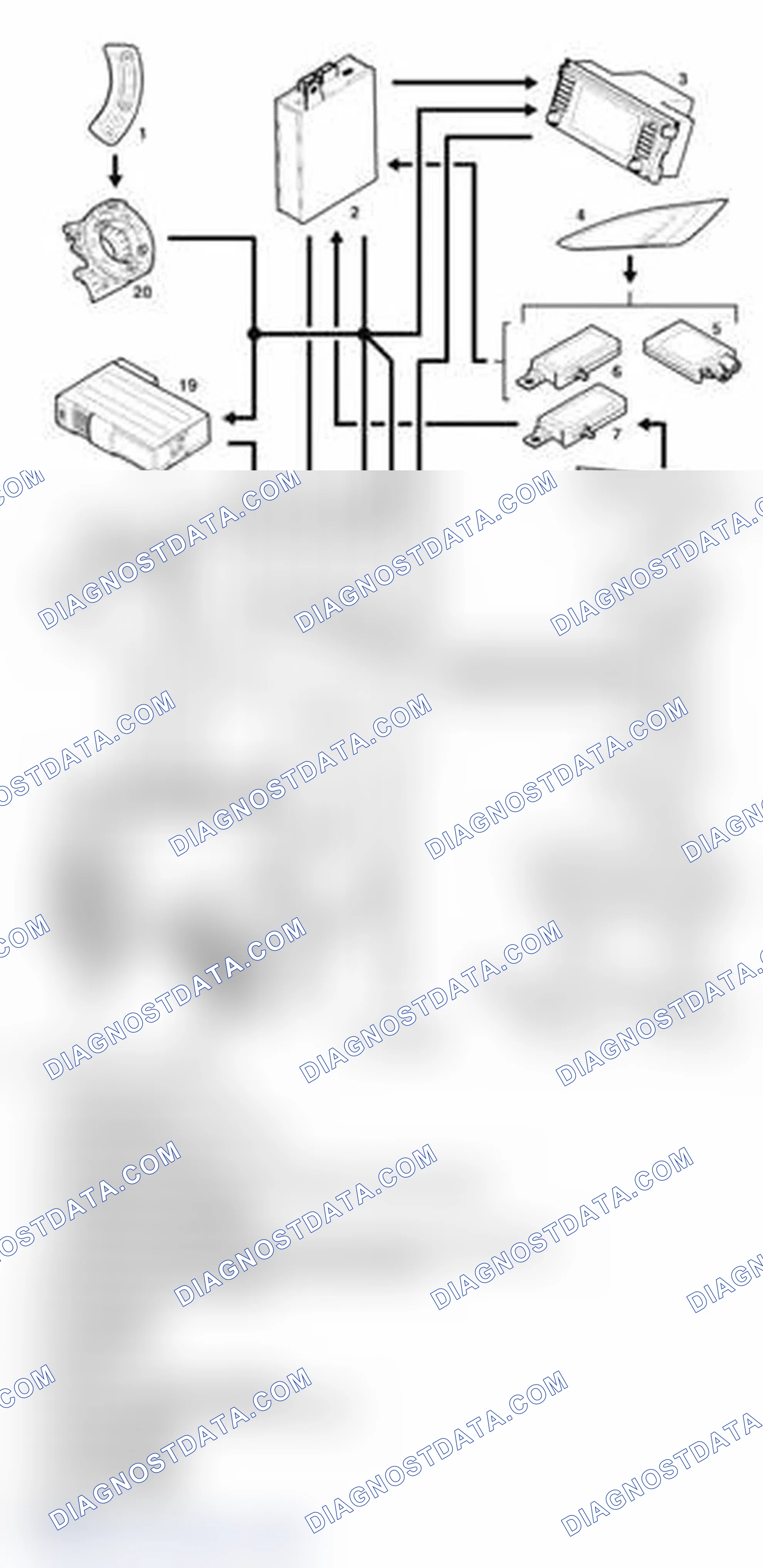 Scheme 4: Multi-Function Display Audio Control Diagram-Up to 2005 MY