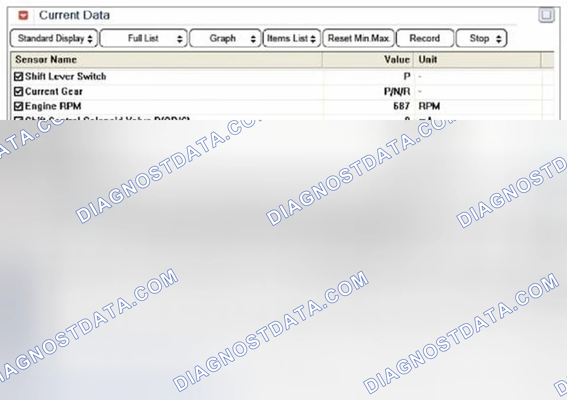 Scheme 861: Monitor Scantool Data