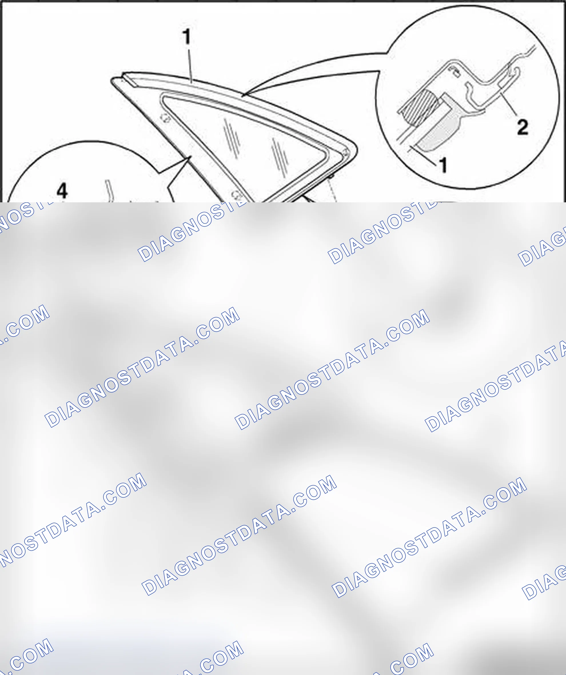 Scheme 195: Side window with gloss package - assembly overview