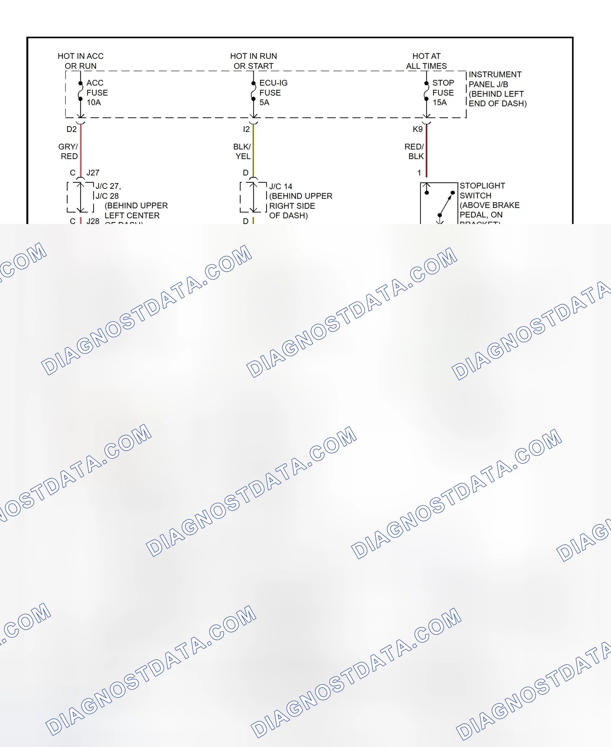 Scheme 350: Shift Interlock System Wiring Diagram (2001 - Toyota Prius)