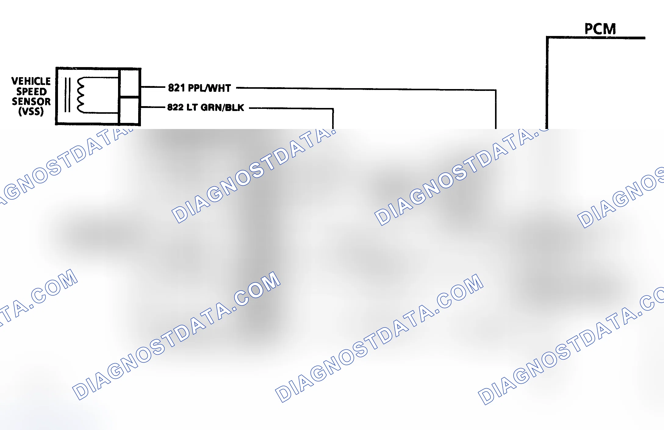 Scheme 51: Code 16 Schematic ("S" & "T" Series, 4.3L (VIN W) Utility A/T & 4.3L (VIN Z) Pickup A/T) VSS Buffer Fault