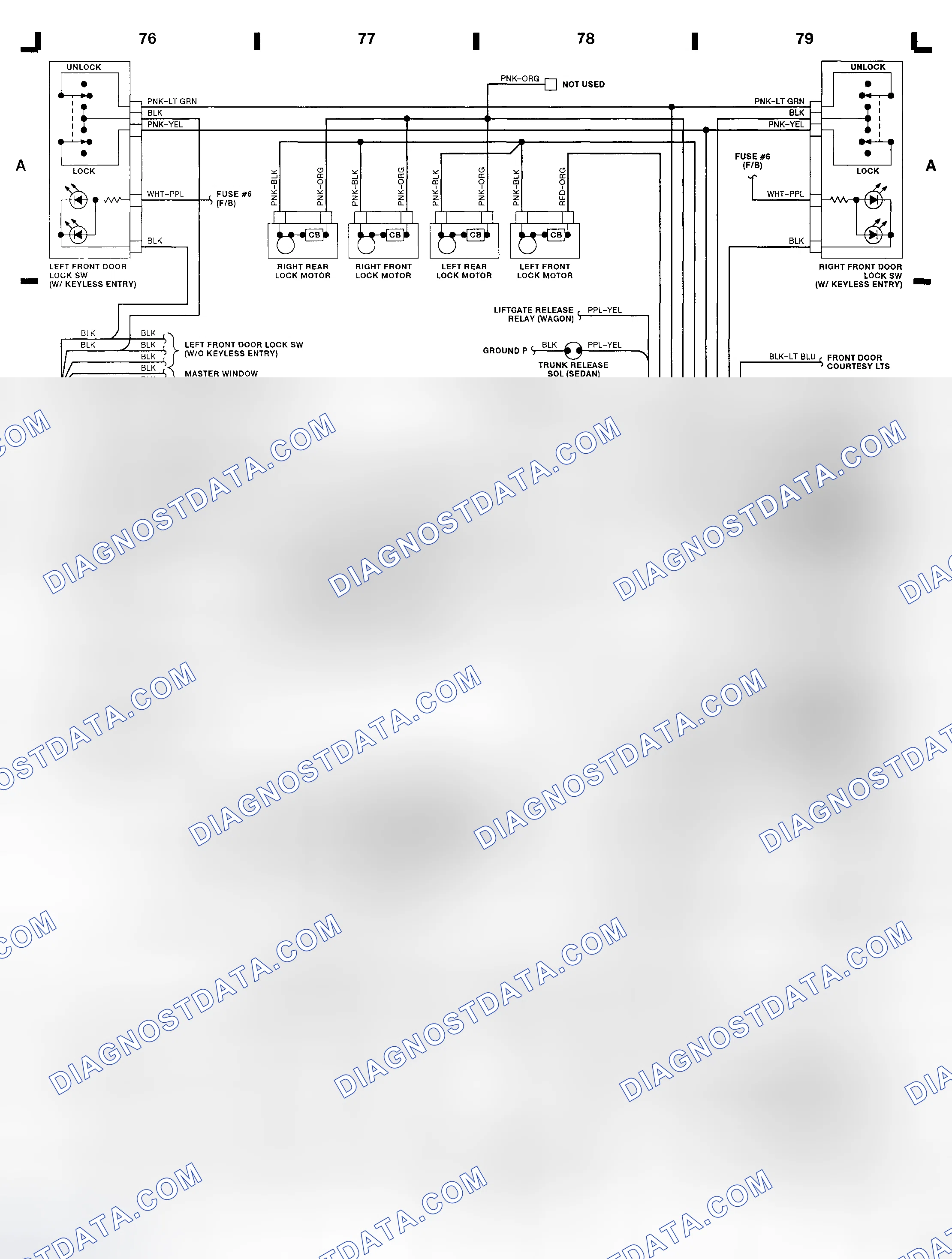 Scheme 10: Power Mirror Switch - Sable & Taurus (Grid E 76-78)