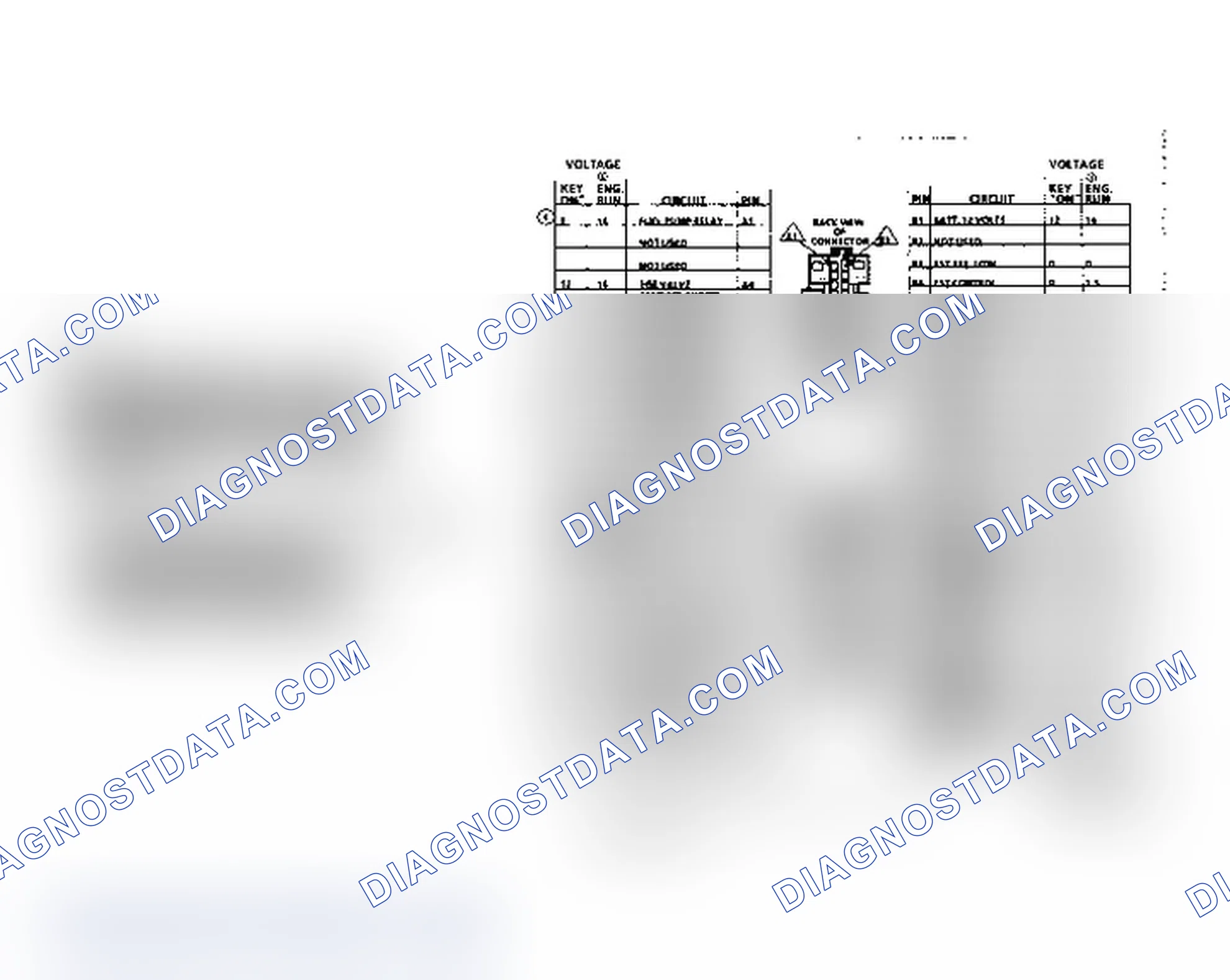Scheme 598: 2.8L PFI ECM Terminal Identification (Fiero)