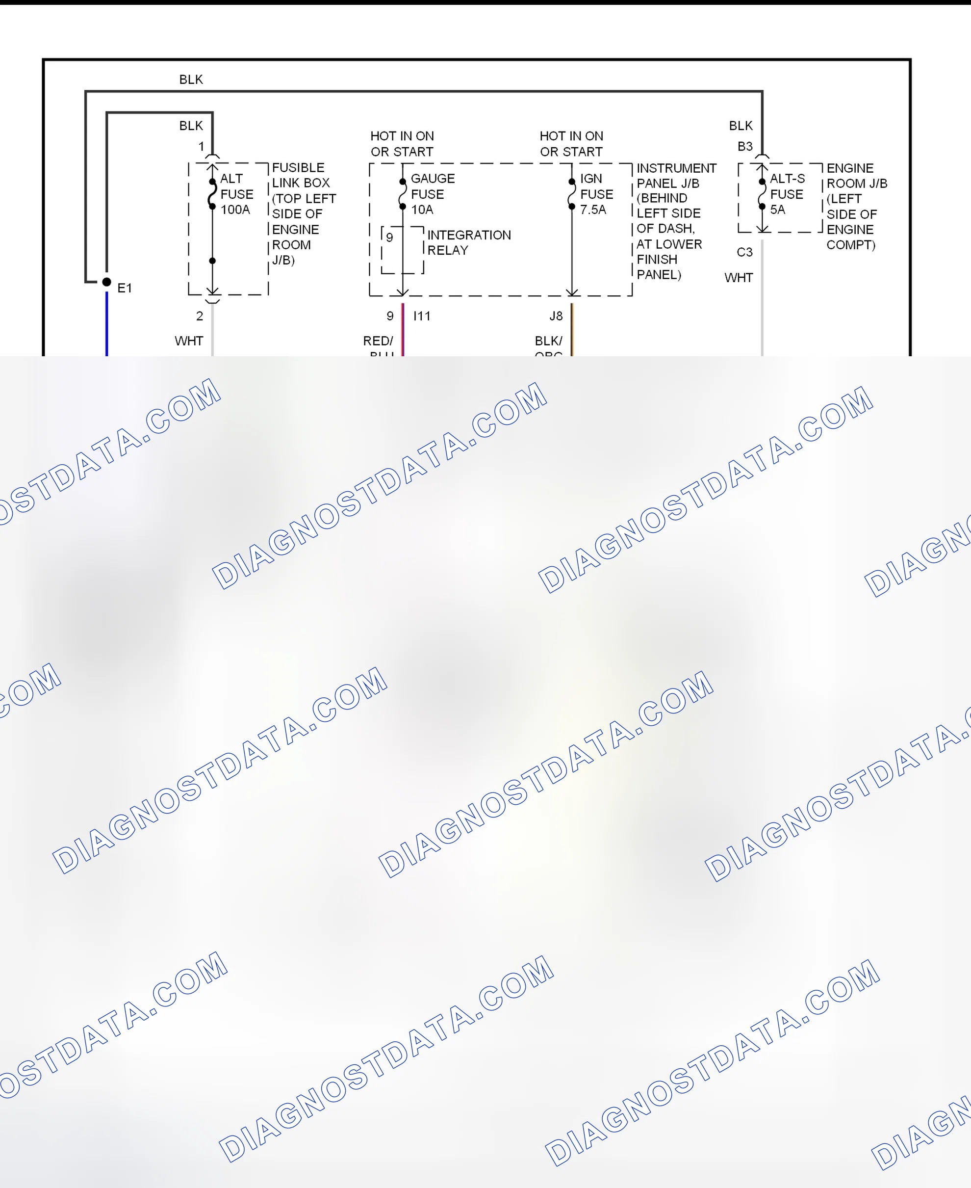 Scheme 6: Charging System Wiring Diagram (Corolla)