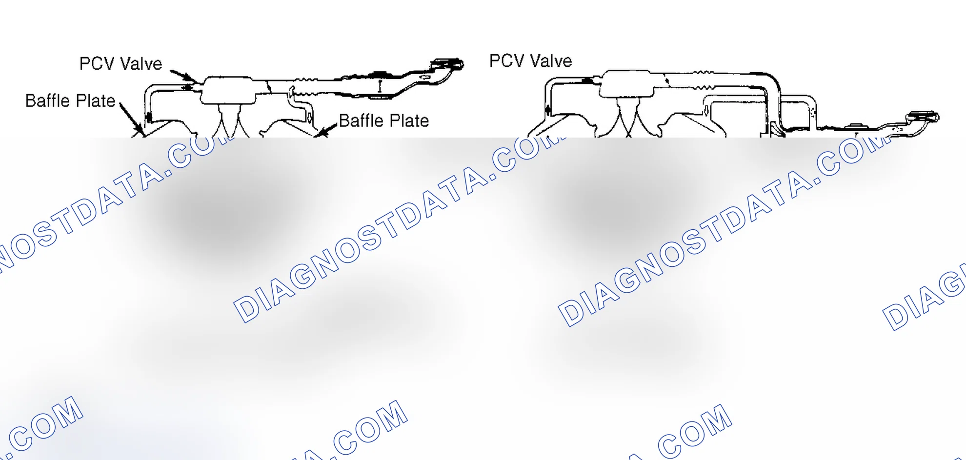 Scheme 4: Crankcase Ventilation System (300ZX, Maxima) Note direction of flow.