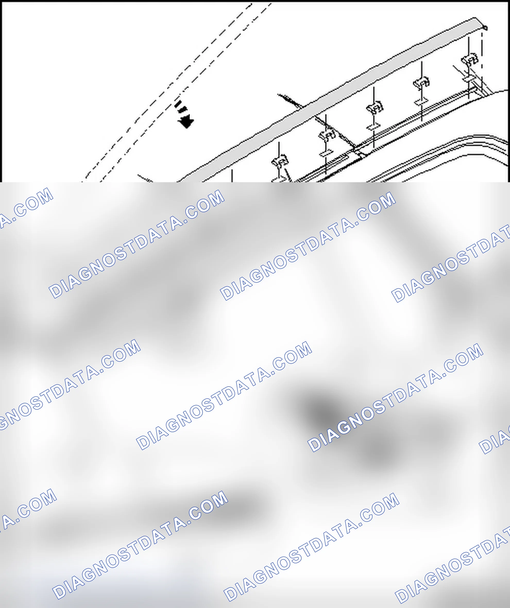 Scheme 10: Removing and installing roof molding