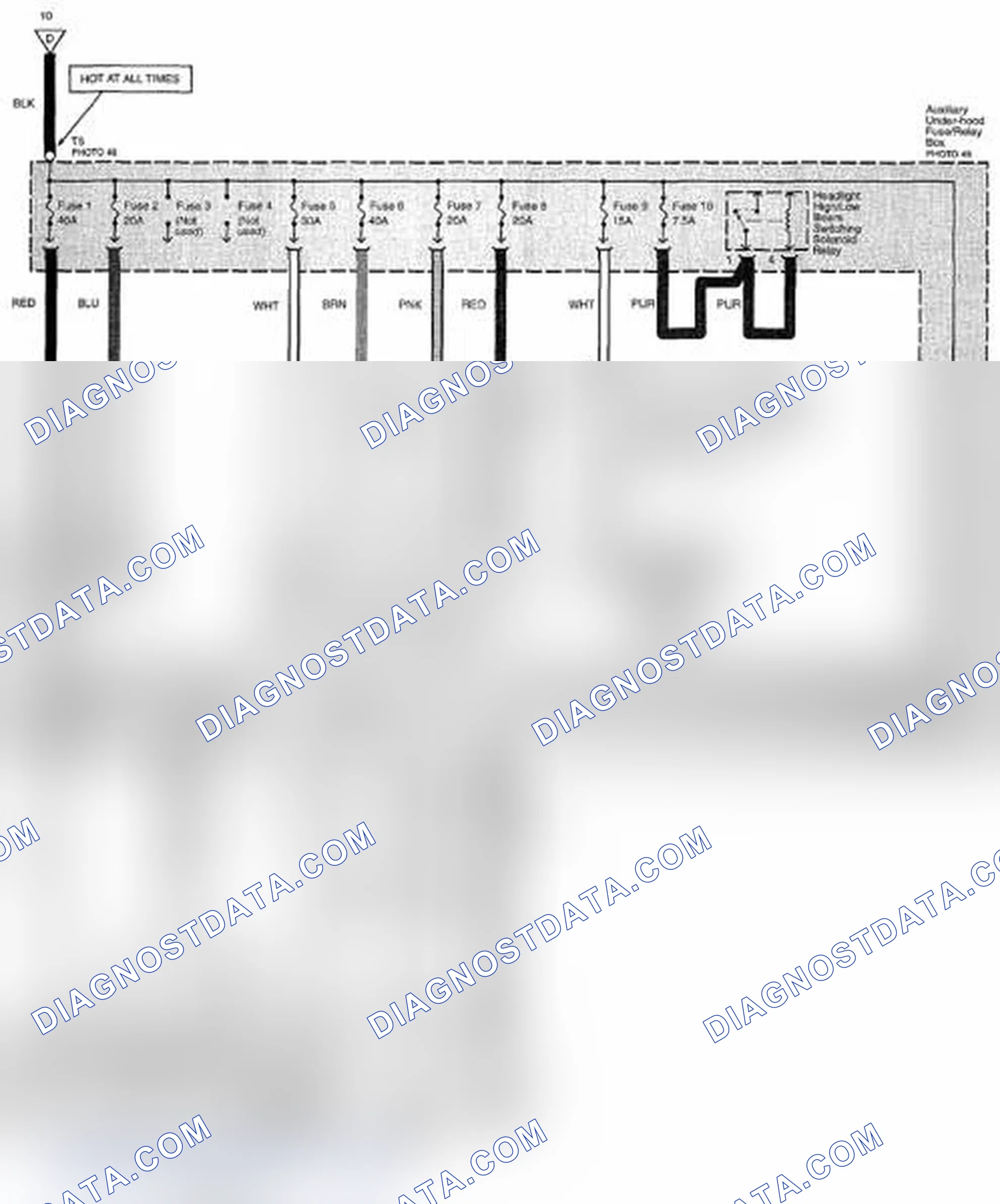 Scheme 67: Power Distribution Circuit Diagram (Page 10-15)