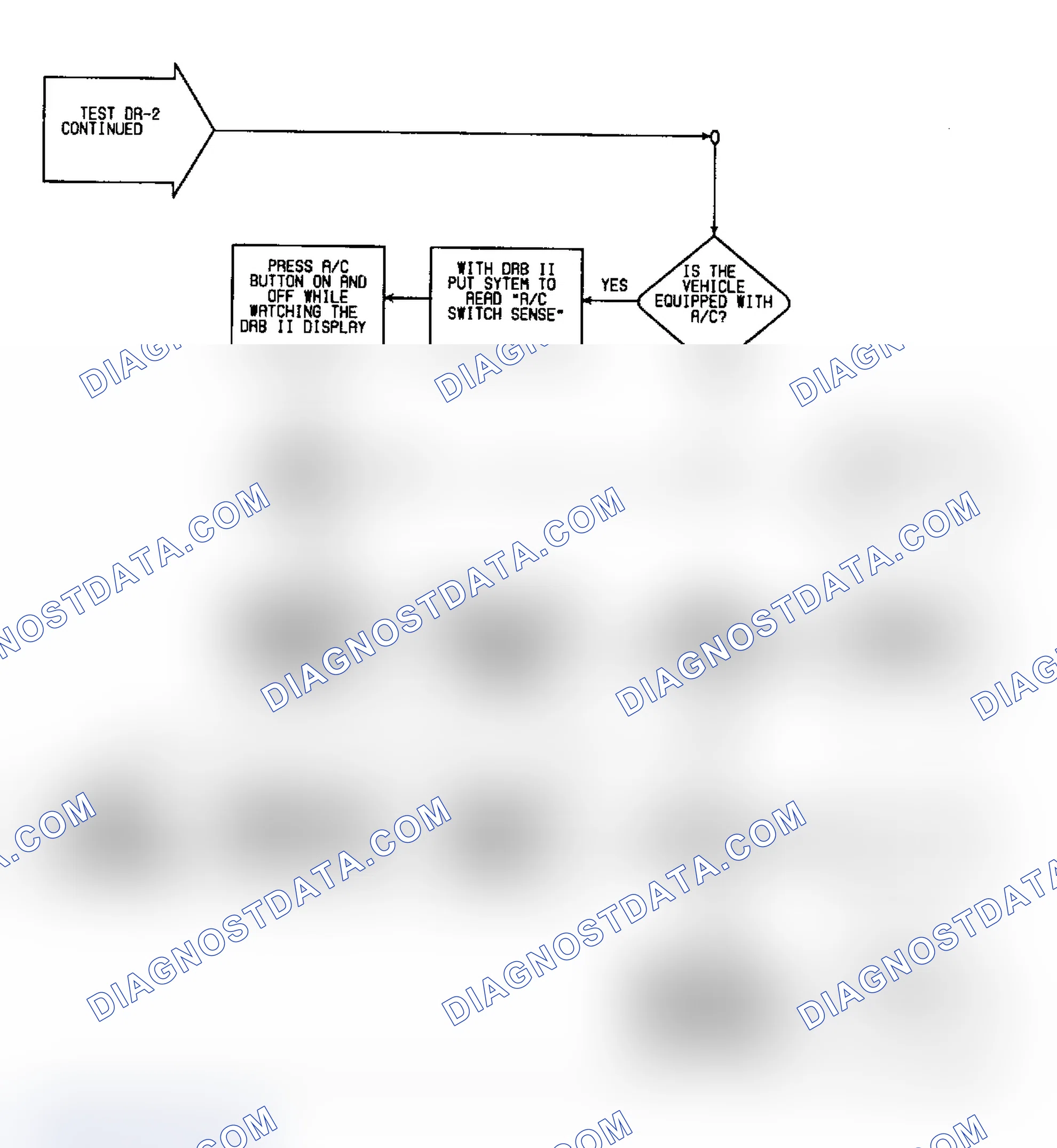 Scheme 280: DR2 (12 of 18) - Checking A/C Push button Switch