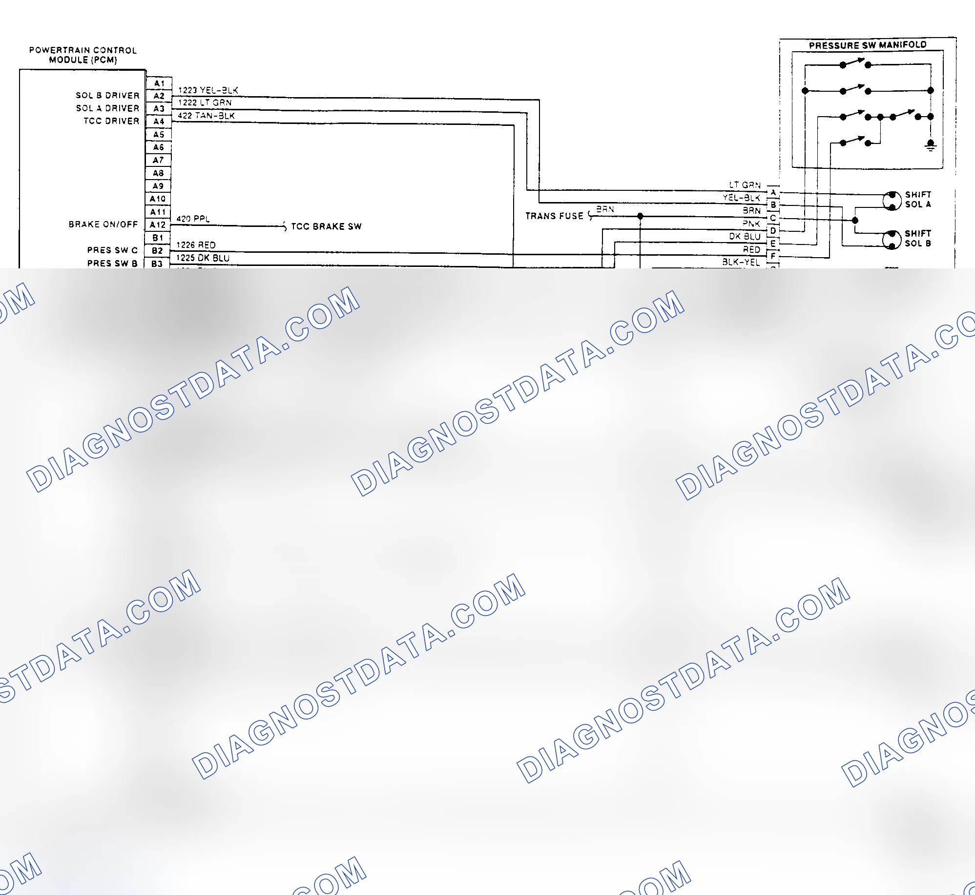 Scheme 438: Wiring Diagram ("R", "P" & "V" Series - Gasoline Engine)