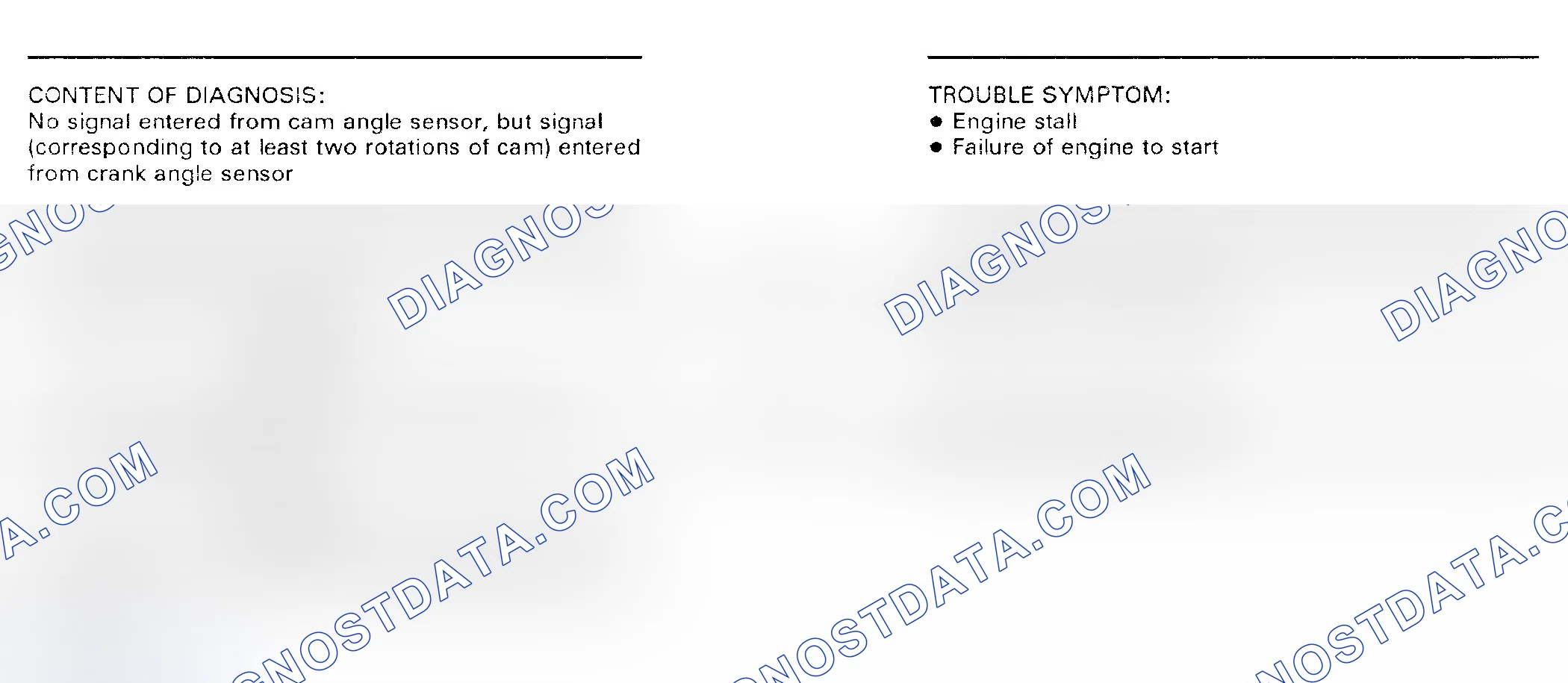 Scheme 61: Flow Chart - Code 13, CAM Angle Sensor