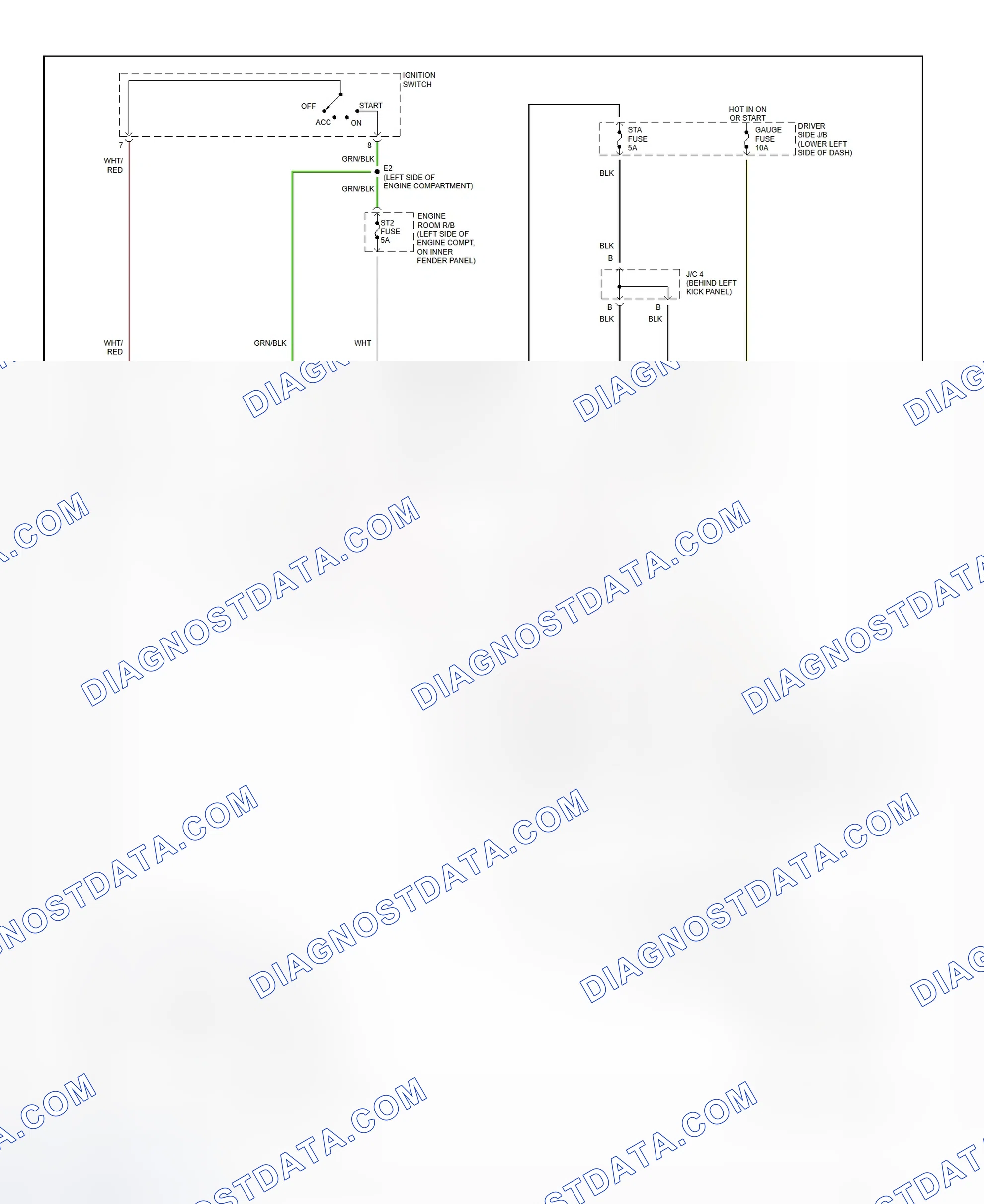 Fig. 34: Starting System Wiring Diagram (Tundra)