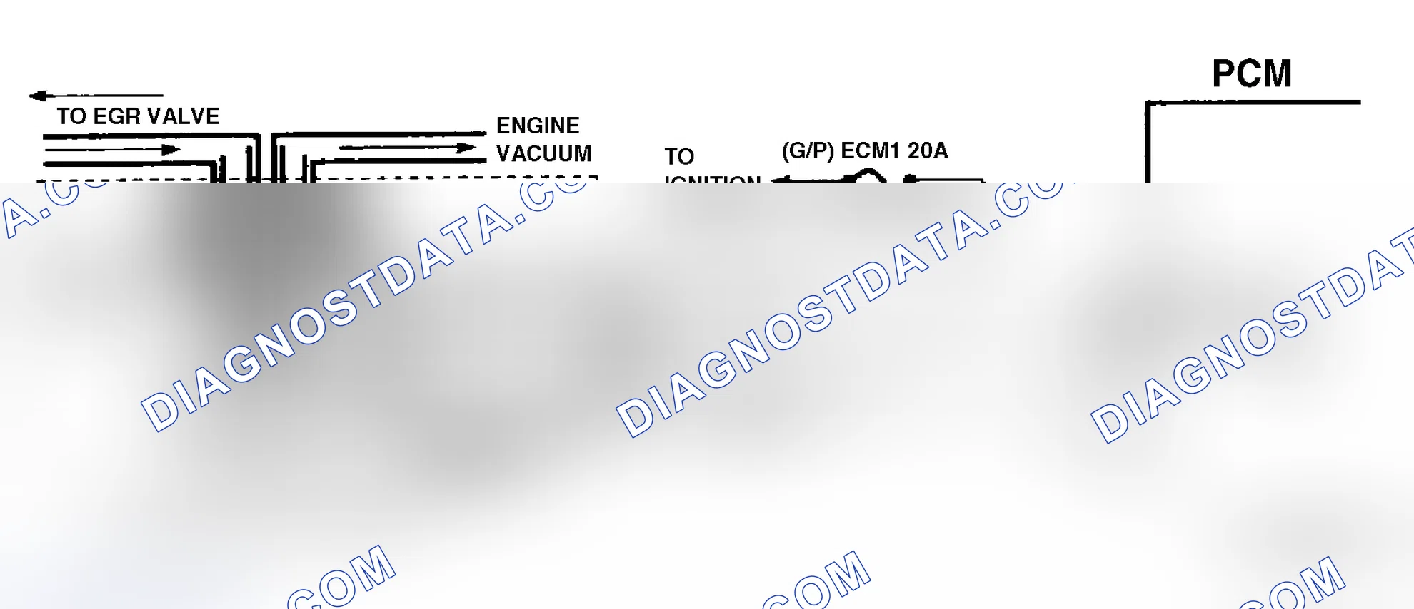 Scheme 207: Code 32 Schematic ("P" Series 5.7L A/T) EGR Circuit Error Models Using Ported Vacuum & EVR Solenoid