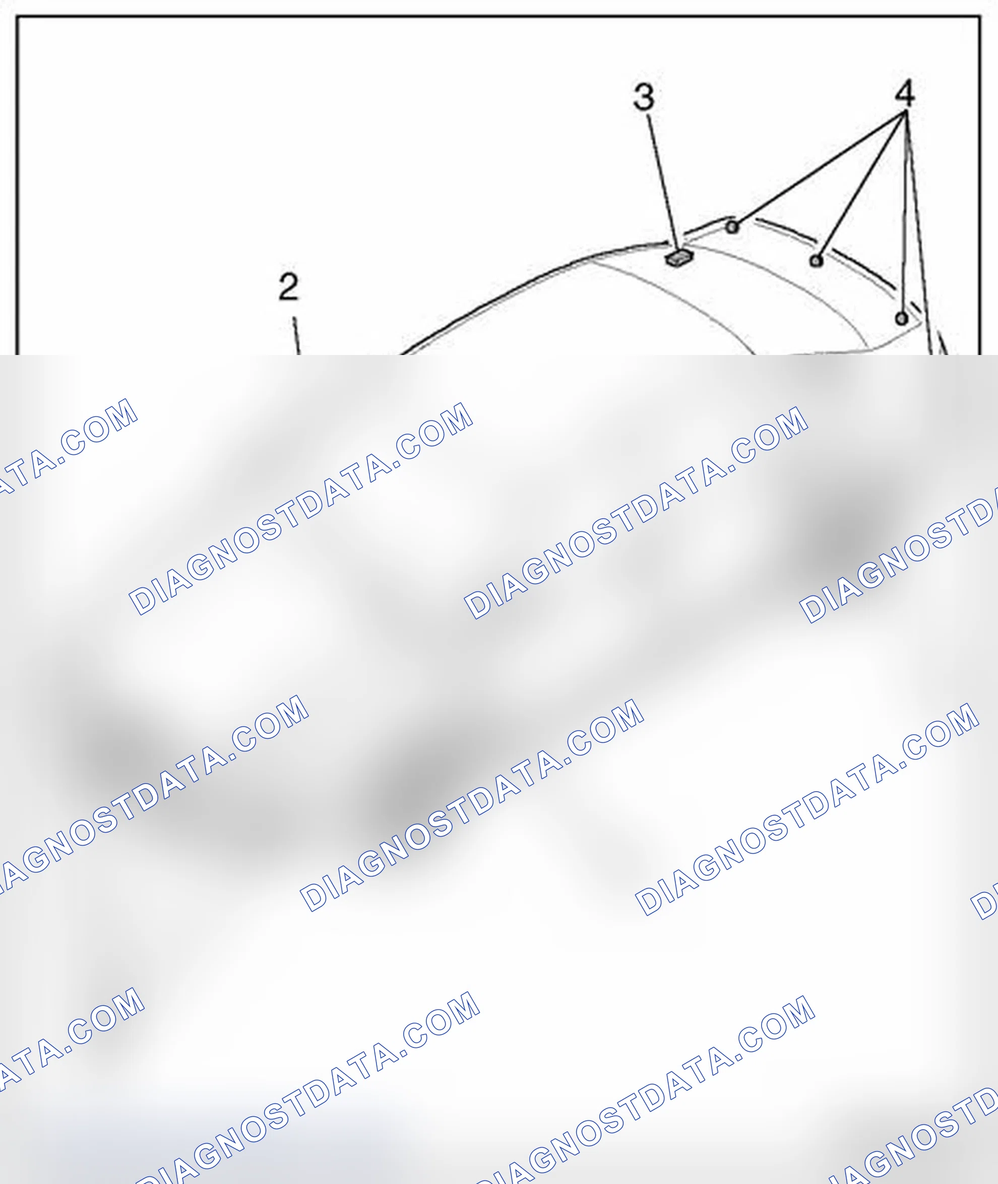 Scheme 247: Parking aid system, component overview