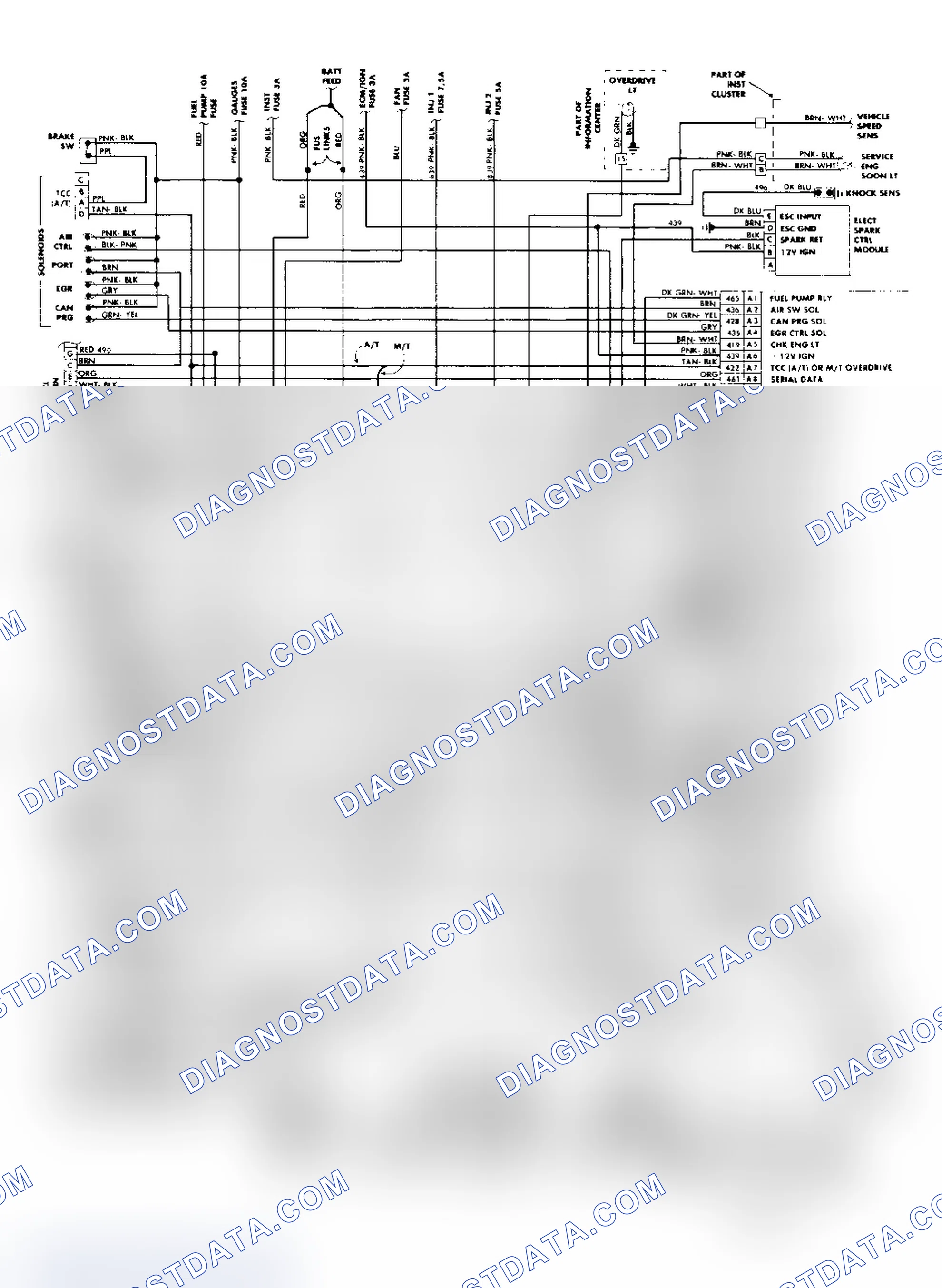 Scheme 598: 5.7L PFI CCC Wiring Diagram