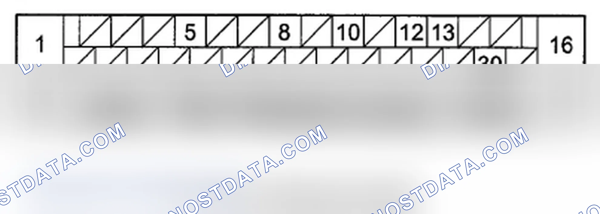 Scheme 5: VSA Modulator-Control Unit Inputs and Outputs for 47P Connector (Connector Disconnected)