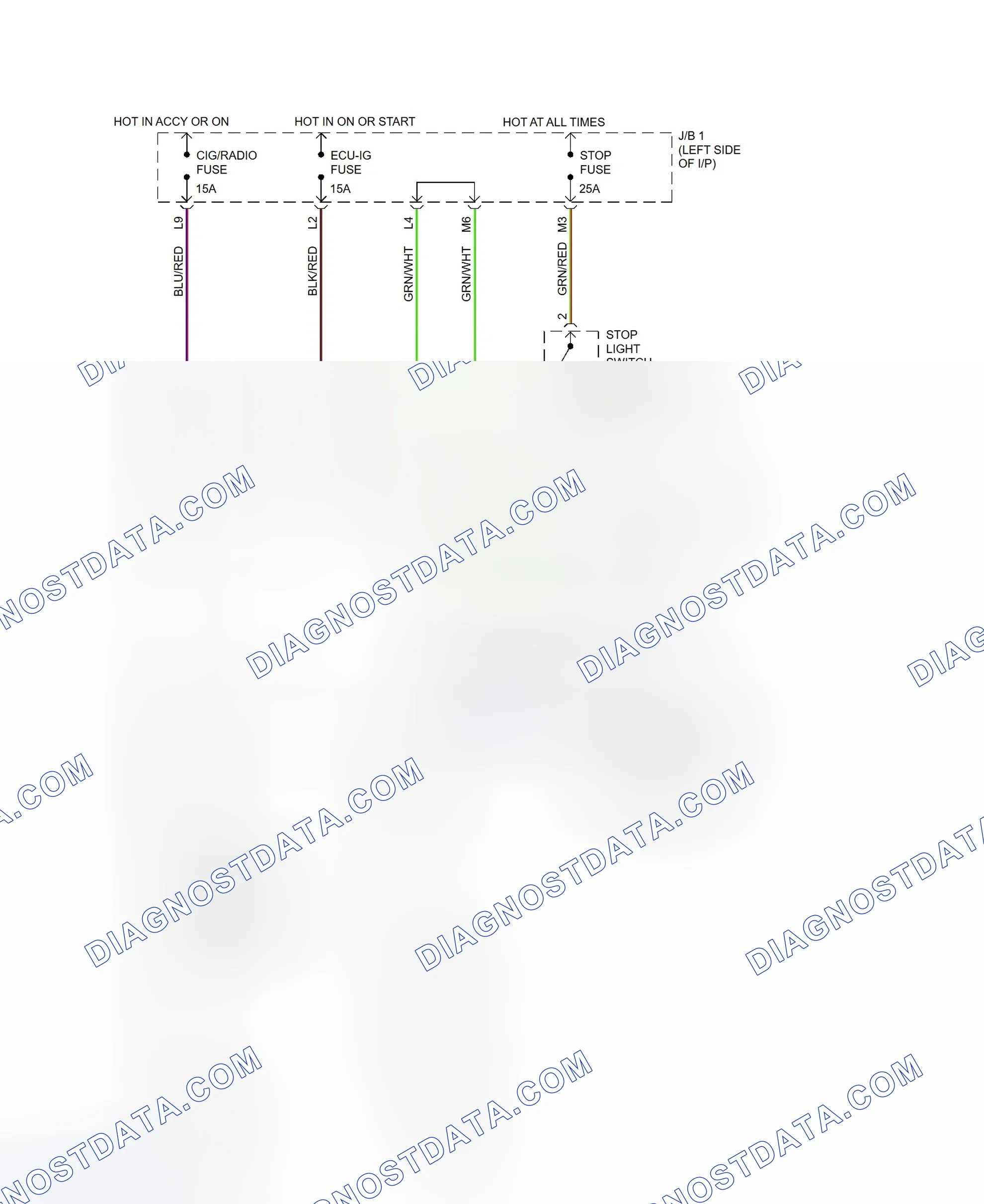 Scheme 90: Shift Interlock System Wiring Diagram (ES300)