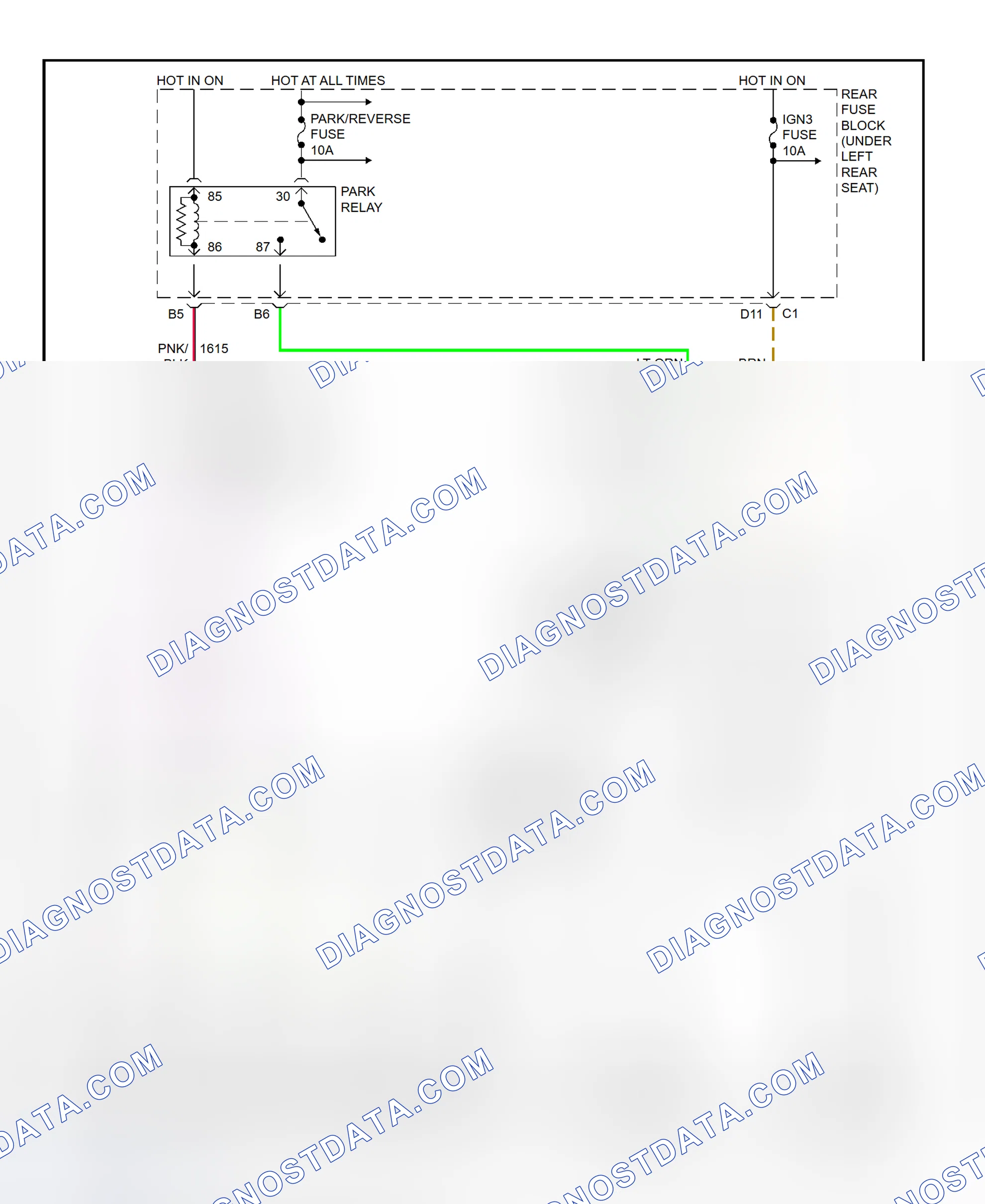 Fig. 38: Shift Interlock System Wiring Diagram (Deville - With Console Shift)