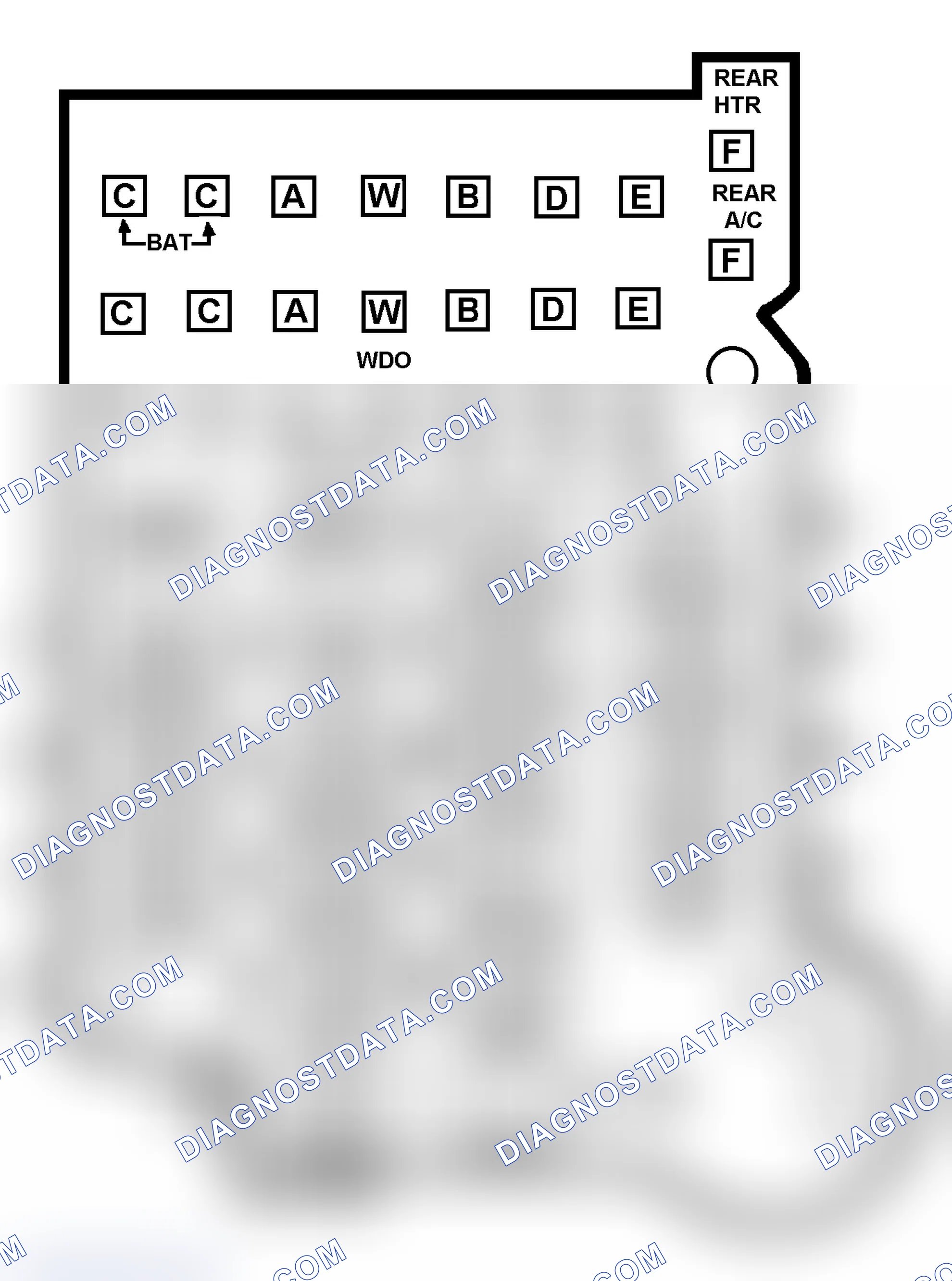 Scheme 11: FUSE PANEL IDENTIFICATION (1988-91 "R" & "V" SERIES)