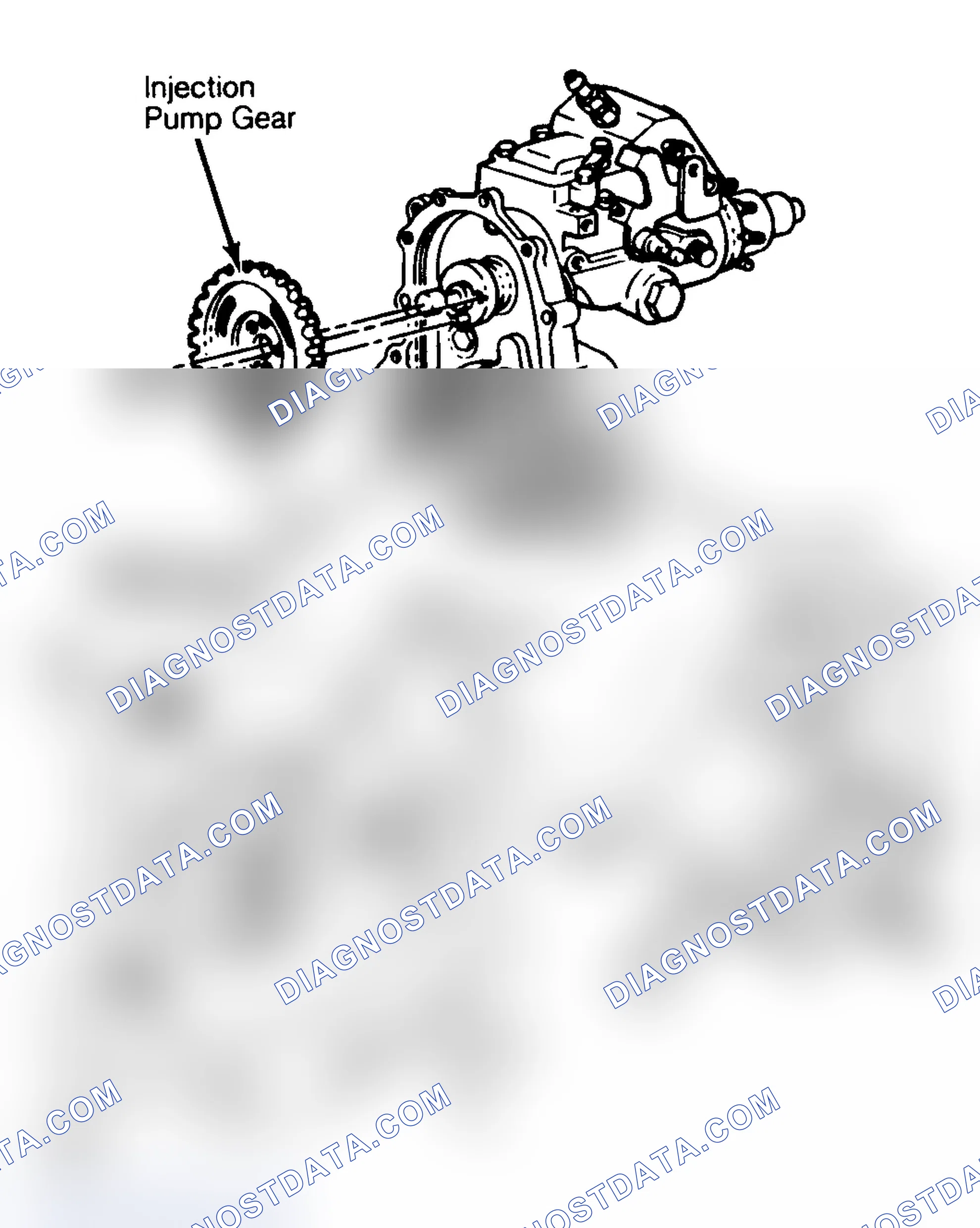 Scheme 28: Injection Pump Timing Mark Locations