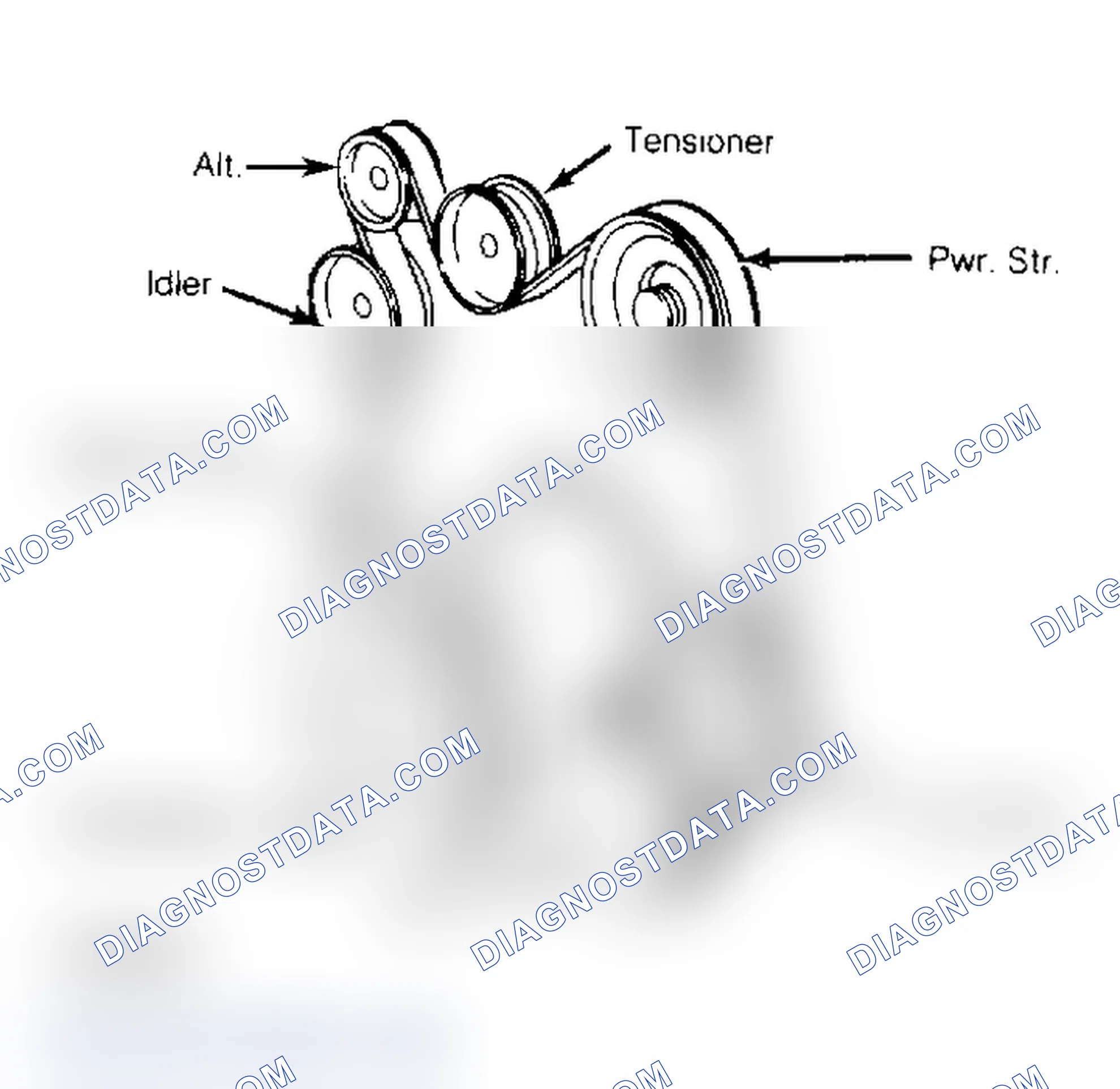 Scheme 12: SERPENTINE BELT ROUTING (4.5L)
