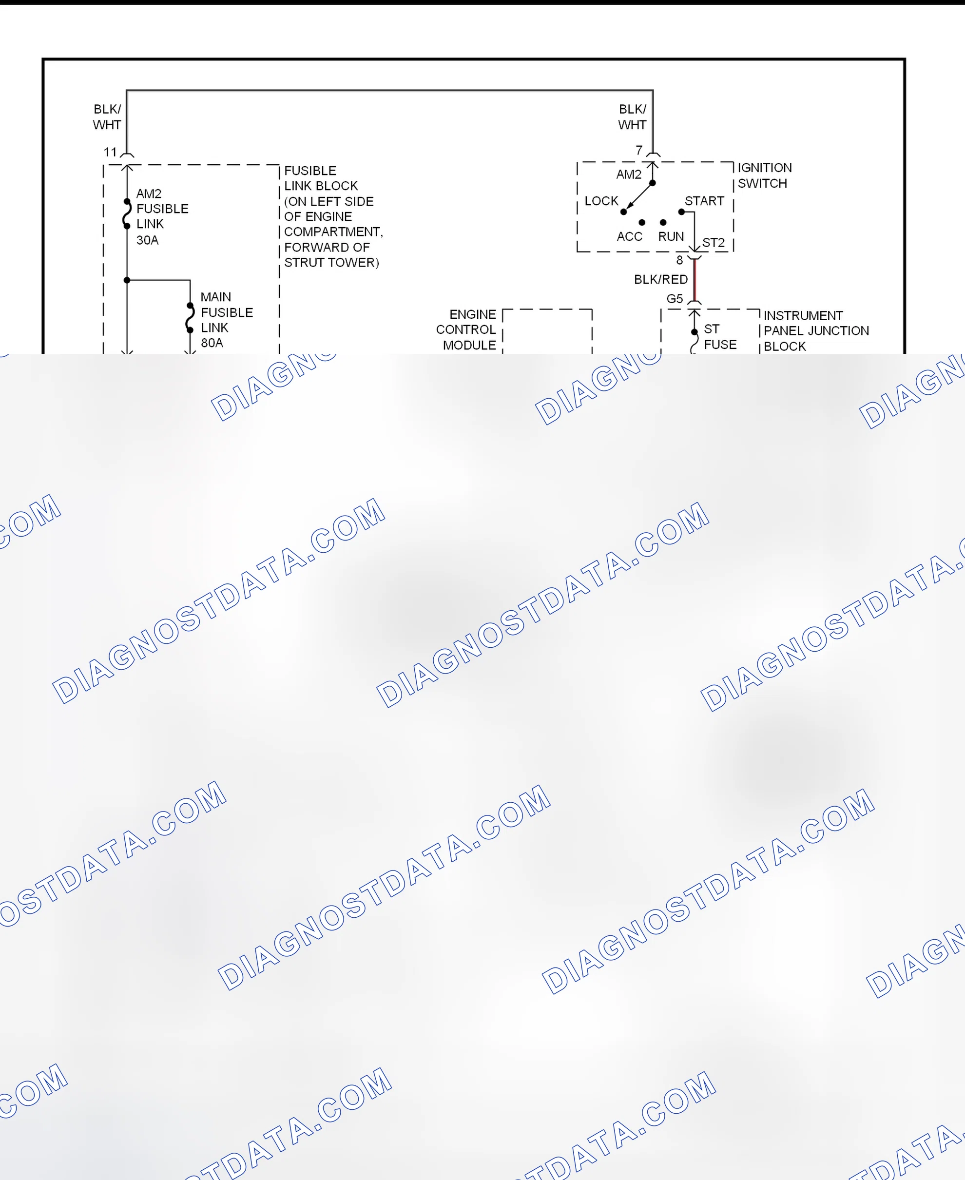 Scheme 11: Starting System Wiring Diagram (LS400)