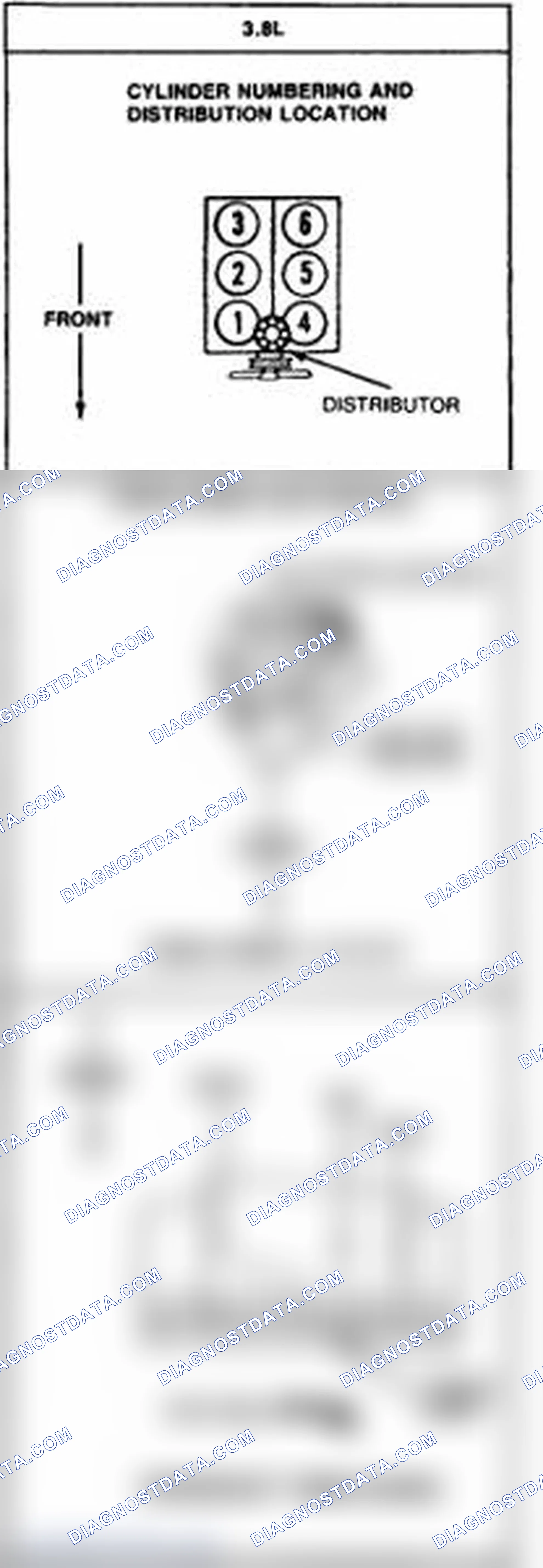 Scheme 4: Firing Order & Timing Marks (3.8L - Continental)