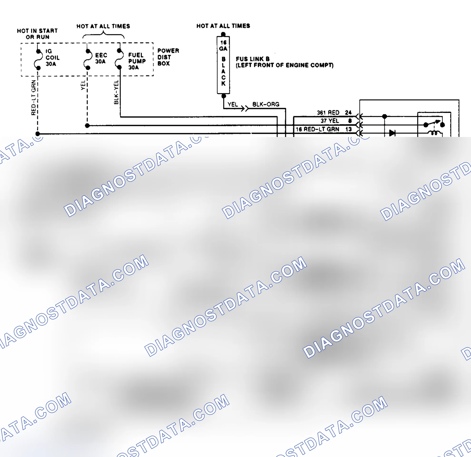 Scheme 15: Electric Cooling Fan Wiring Diagram (Thunderbird 3.8L SC)