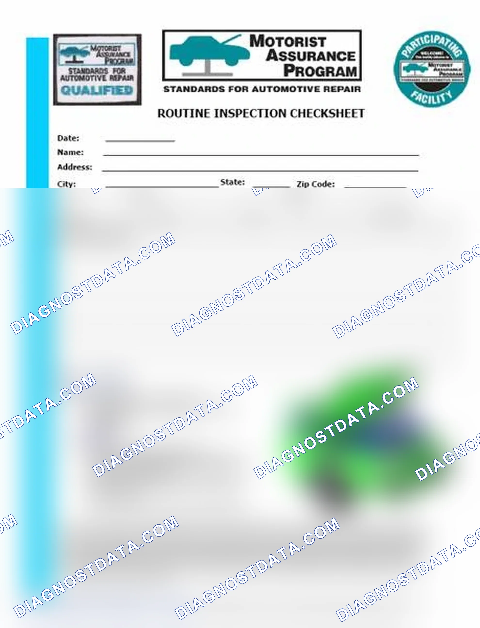 Scheme 26: Routine Inspection Checksheet (1 Of 2)