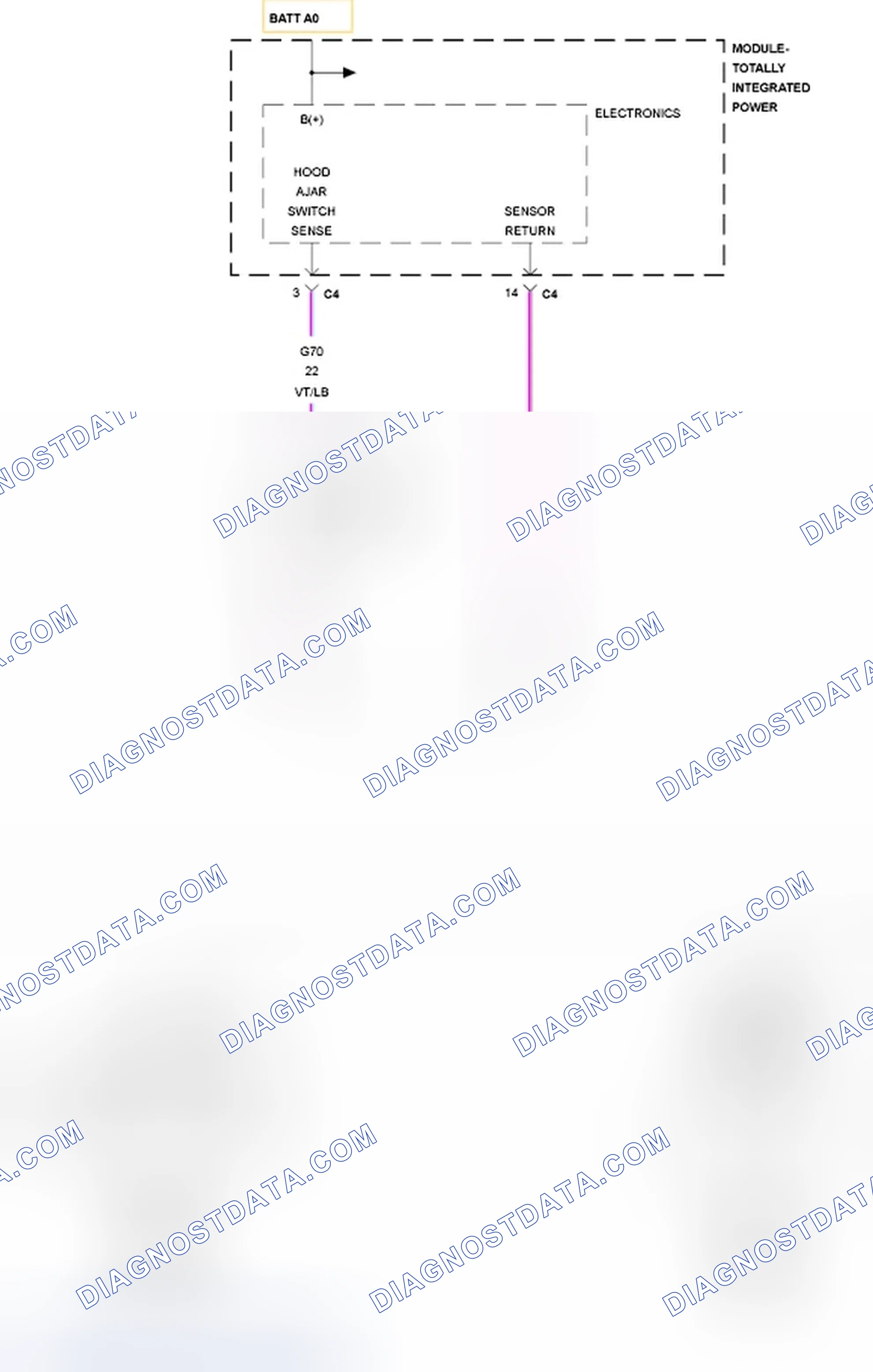 Scheme 314: B1820-HOOD AJAR INPUT CIRCUIT HIGH
