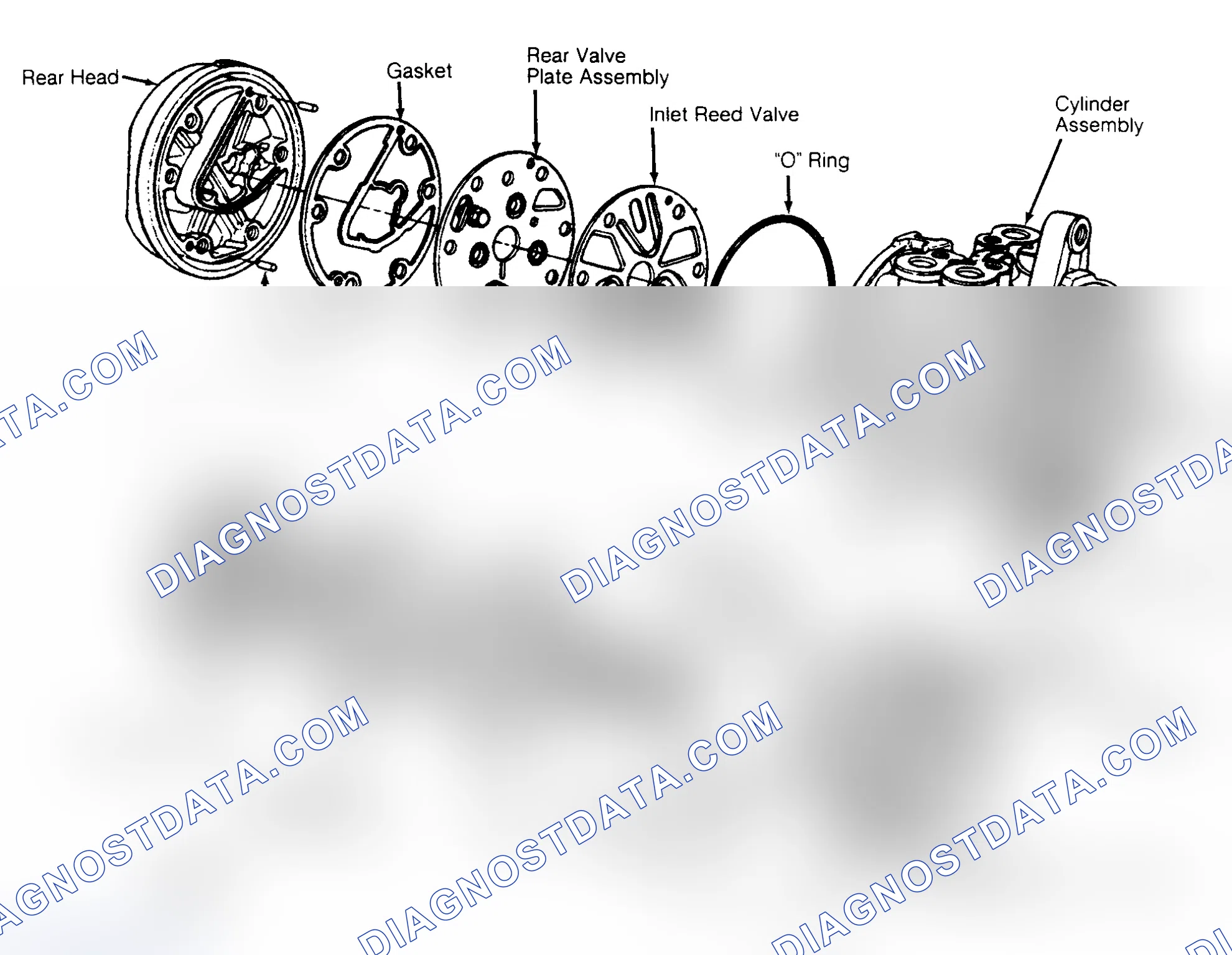 Scheme 6: Exploded View of C-171 6-Cylinder Compressor