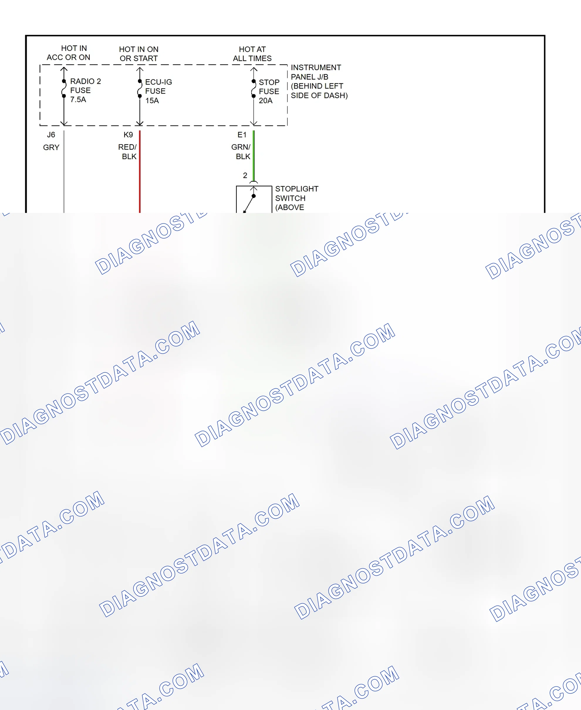Scheme 463: Shift Interlock System Wiring Diagram (2002 - Toyota Highlander)