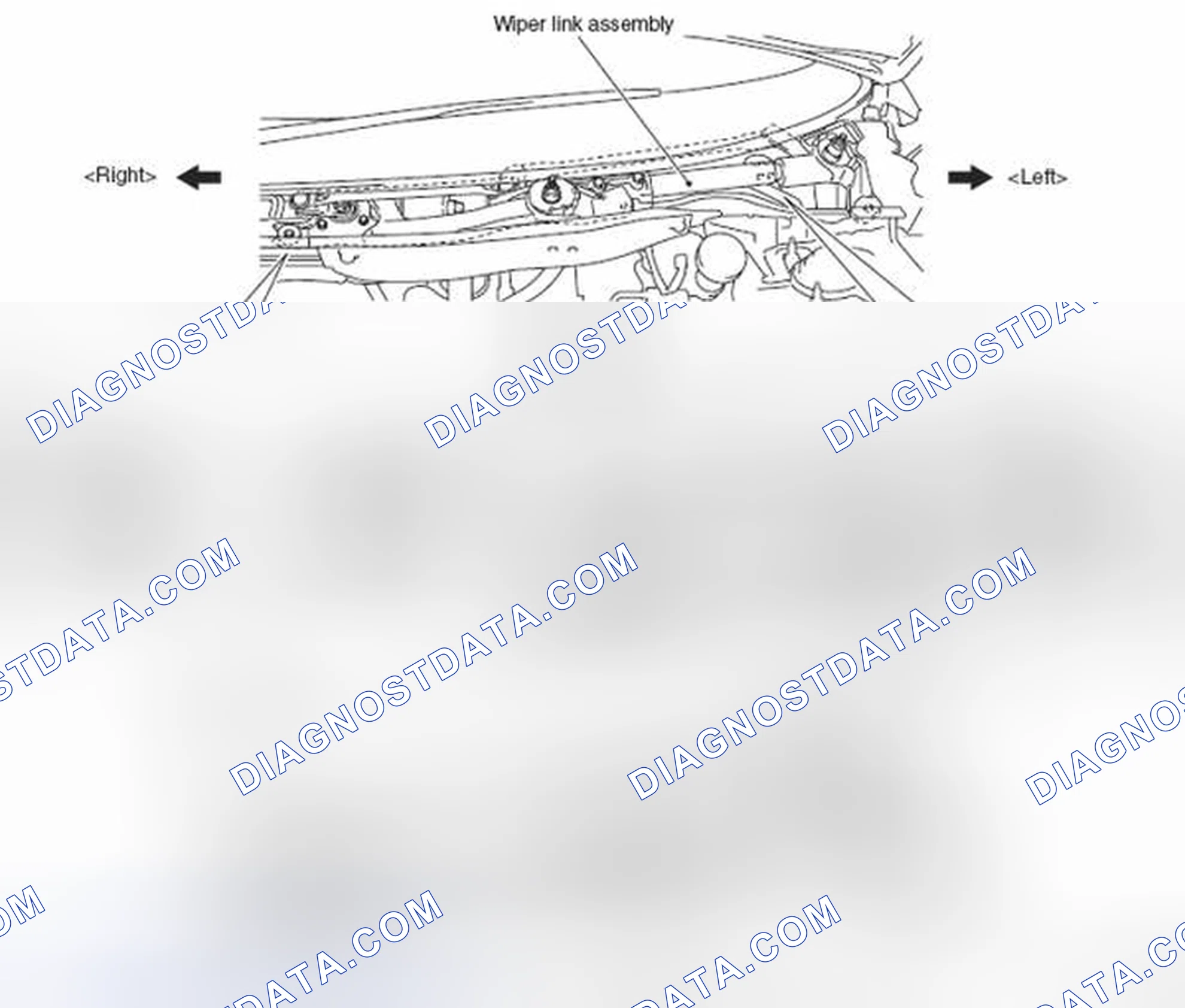Scheme 70: << A >> WIPER LINK ASSEMBLY REMOVAL