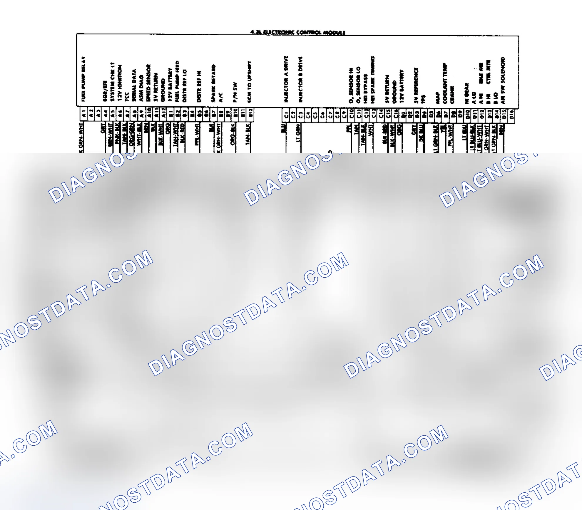 Scheme 81: Astro & Safari 4.3L Wiring Diagram
