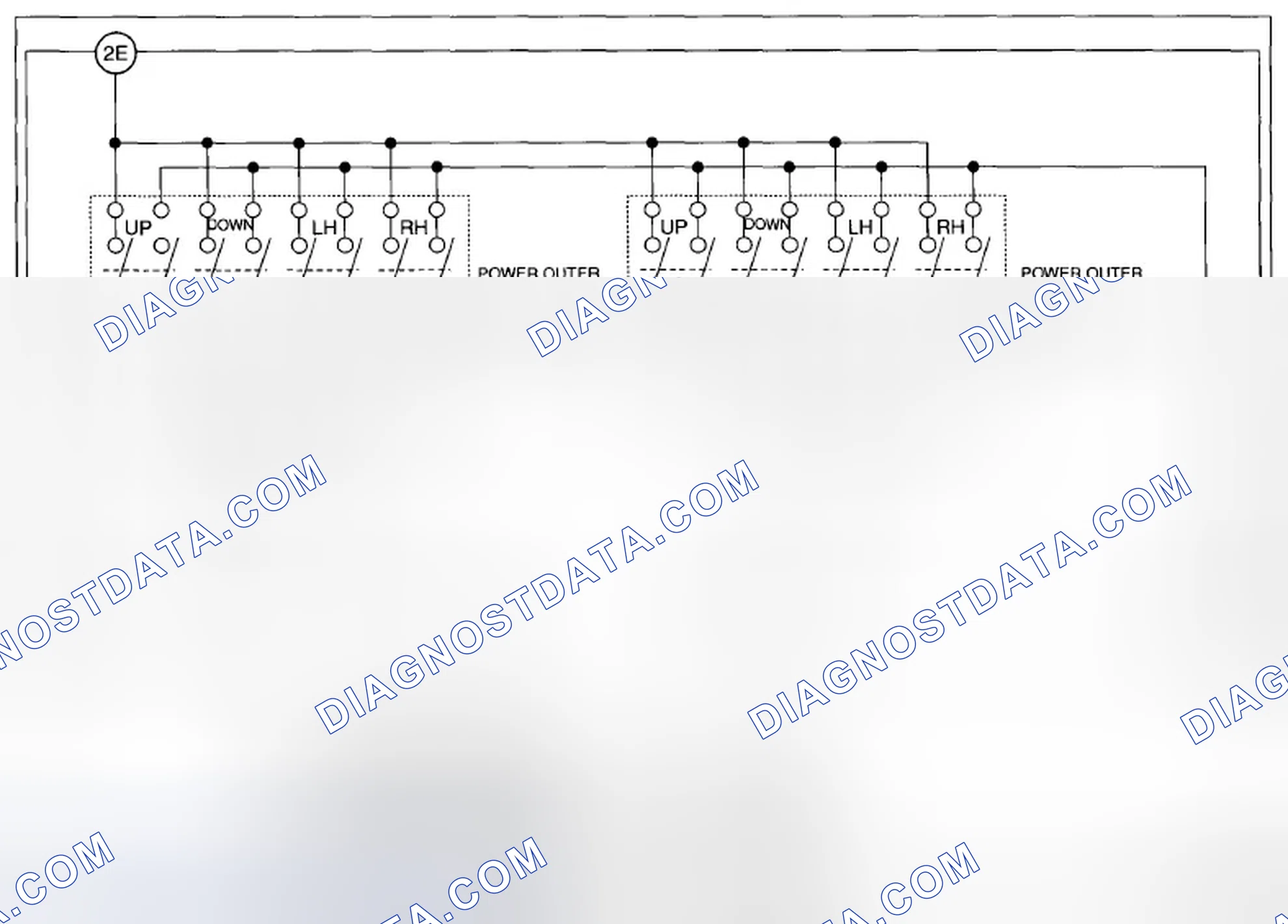 Scheme 96: POWER OUTER MIRROR SWITCH INSPECTION
