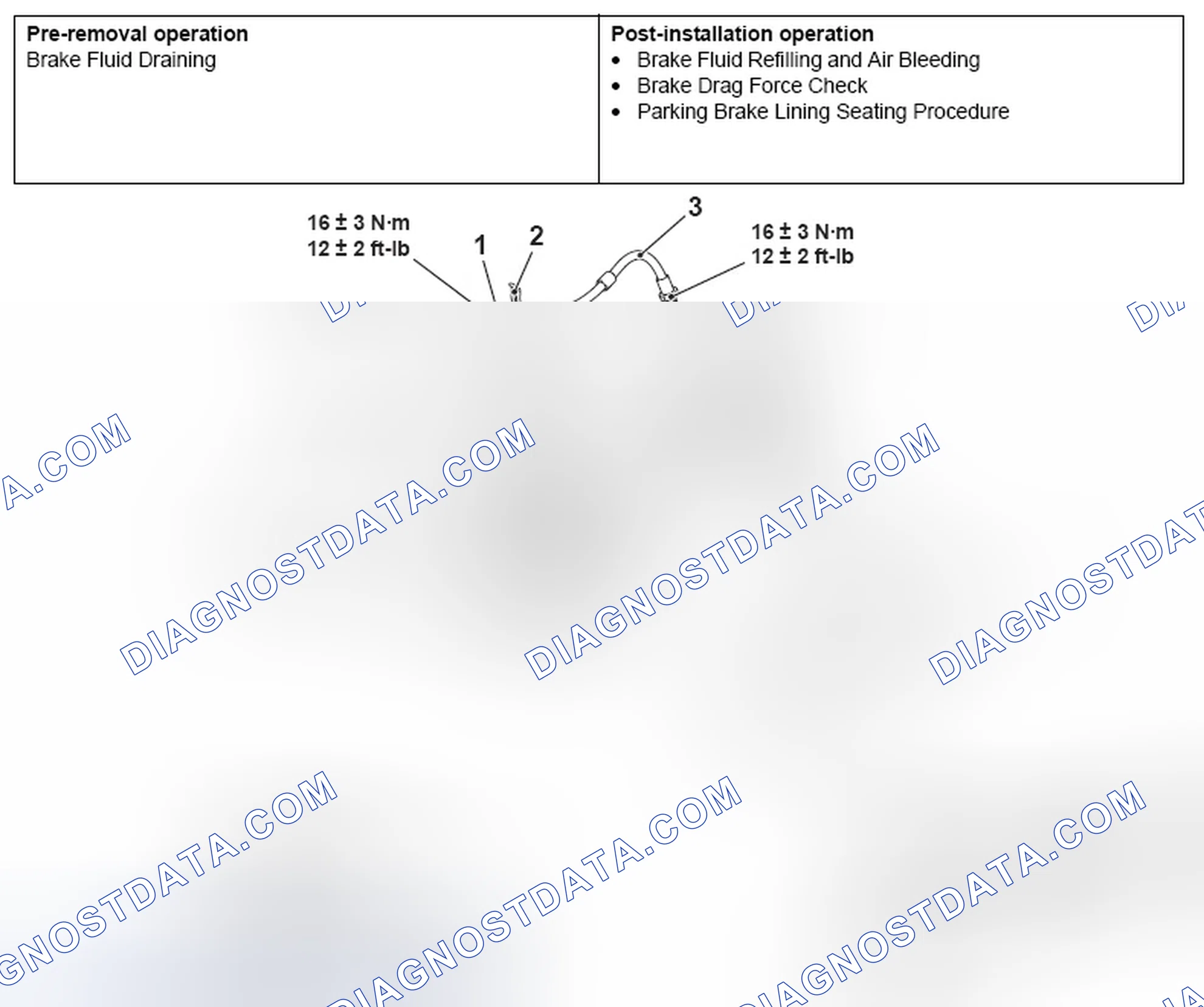 Scheme 16: REMOVAL AND INSTALLATION - EXCEPT RALLIART