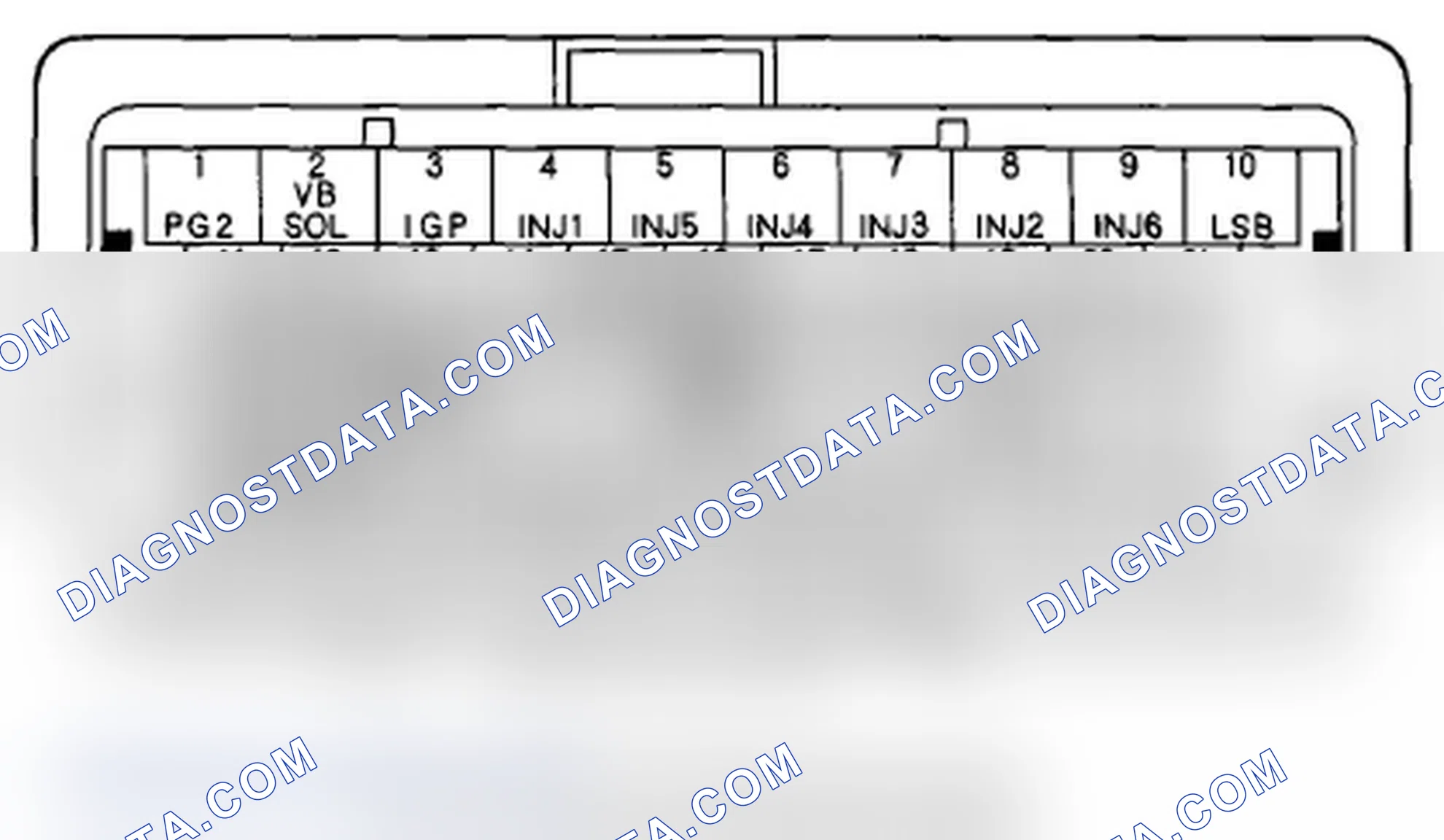 Scheme 282: ECM/PCM Inputs and Outputs at ECM/PCM Connector B (delta) (49P)
